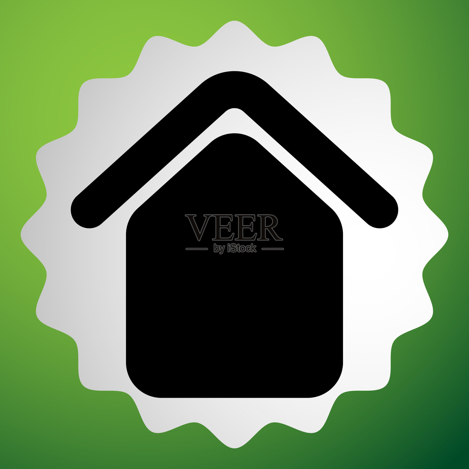 房子公寓小屋图标符号和标志插画图片素材