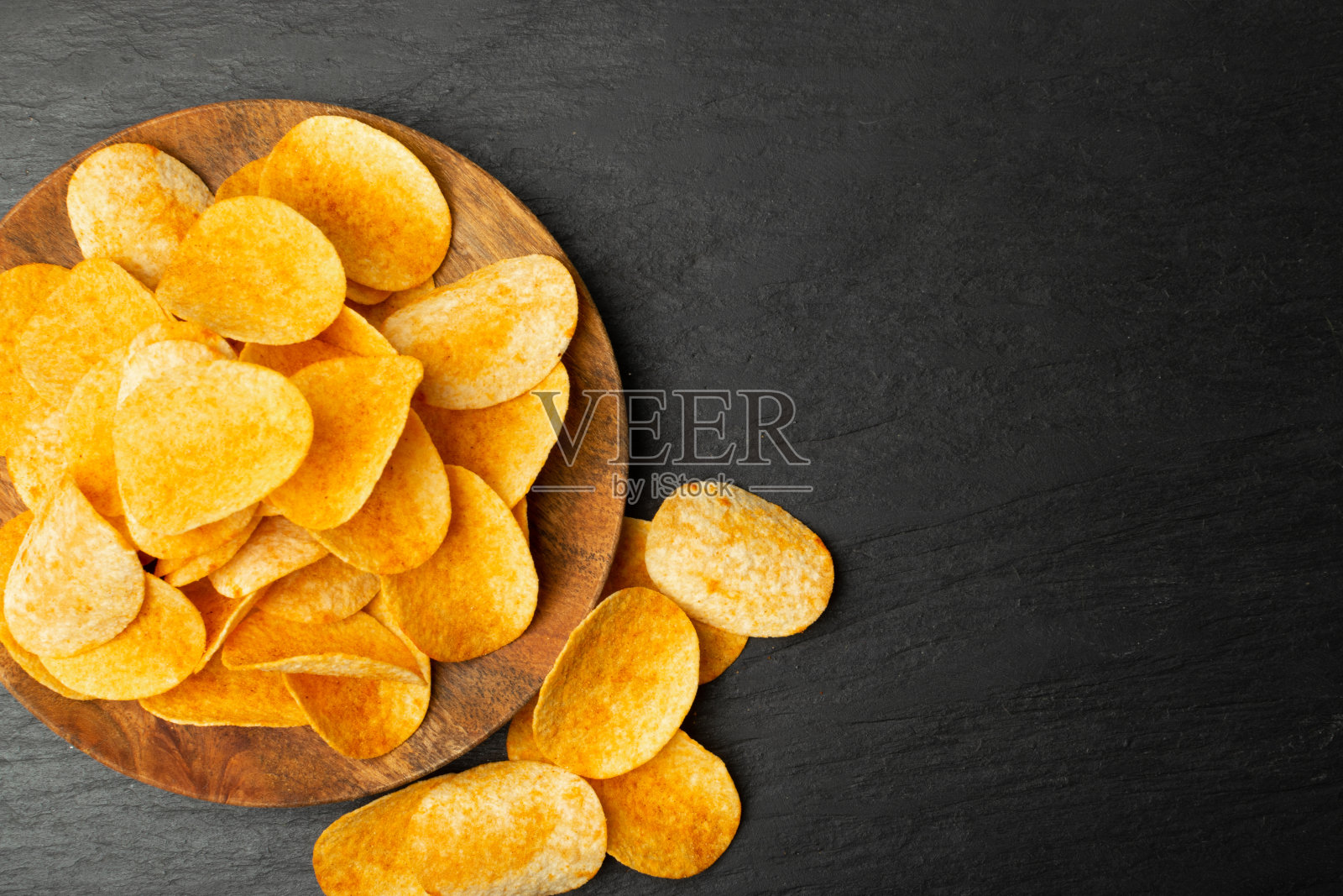 黑薯片照片摄影图片