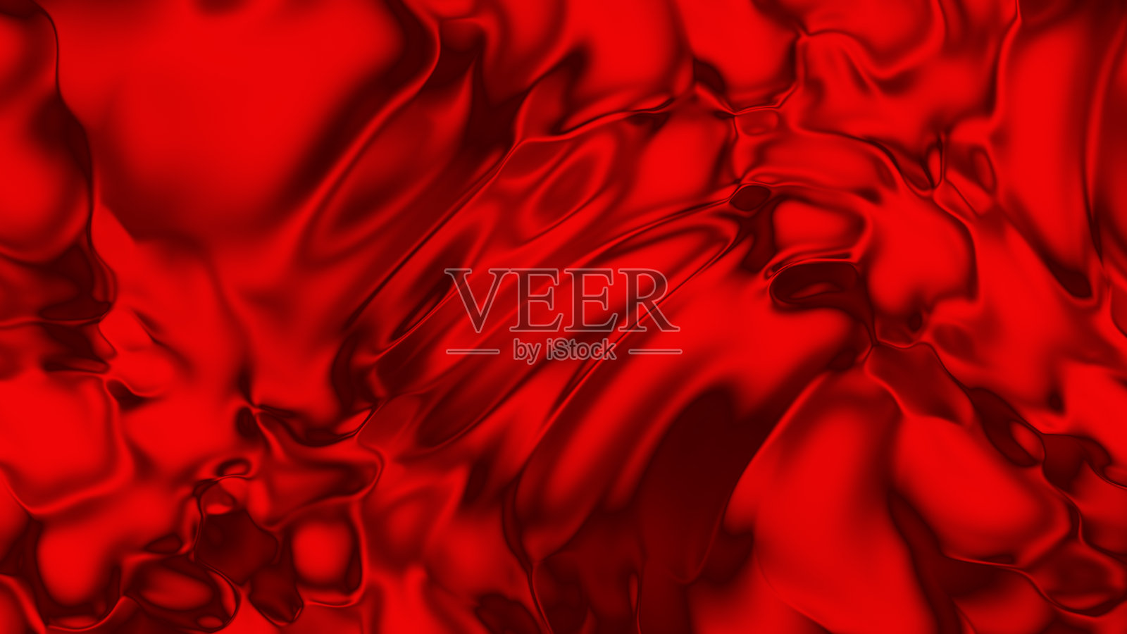 光滑的红银流体波背景特写。液体全息彩色纹理背景。高质感的。高质量的细节。照片摄影图片