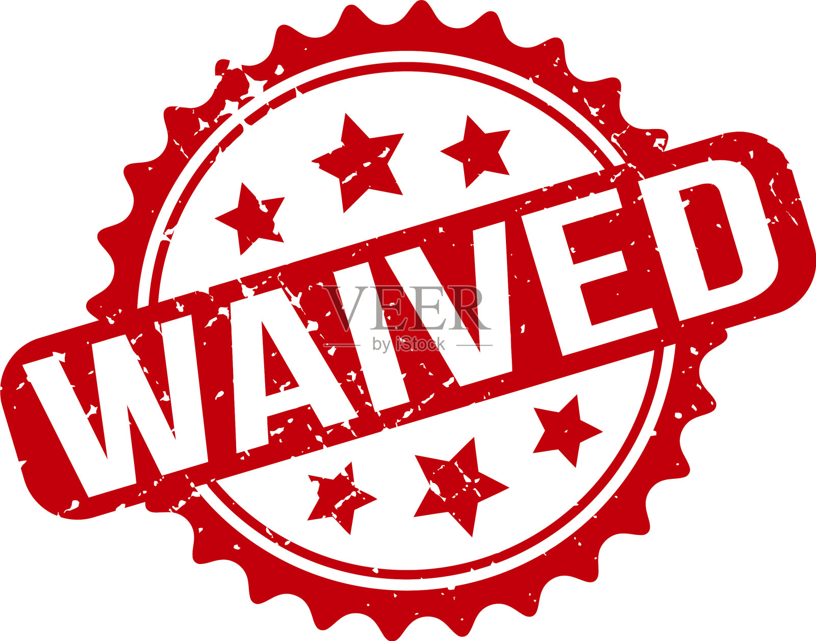 豁免橡胶印章红色豁免橡胶垃圾设计元素图片