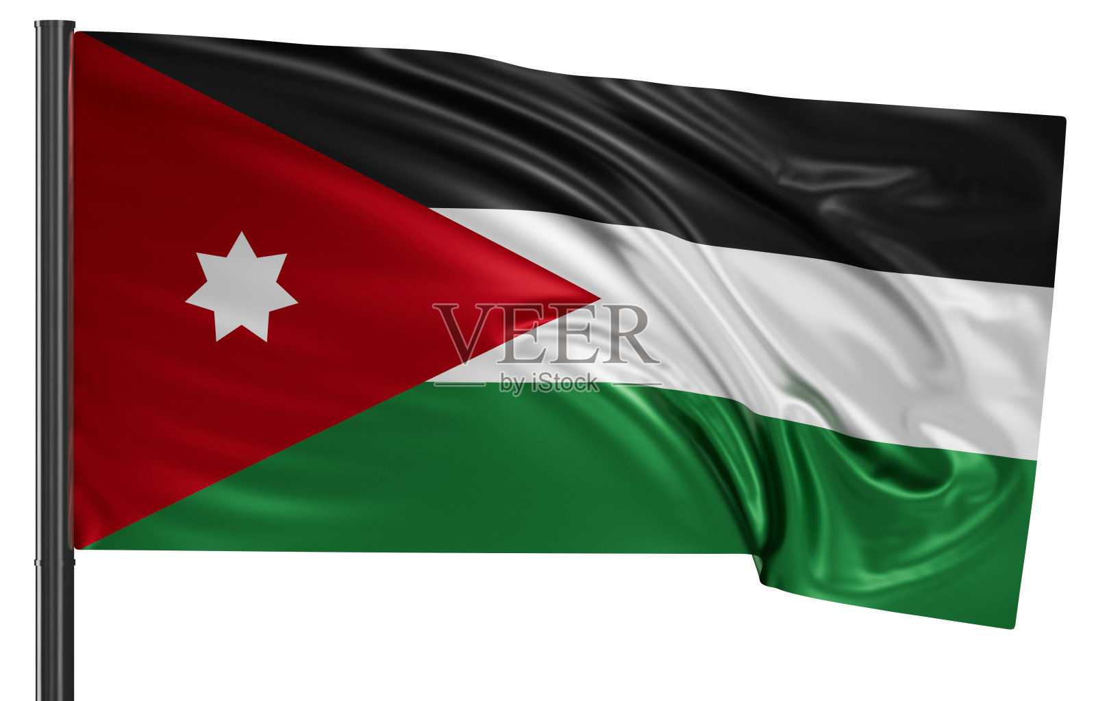 约旦国旗照片摄影图片