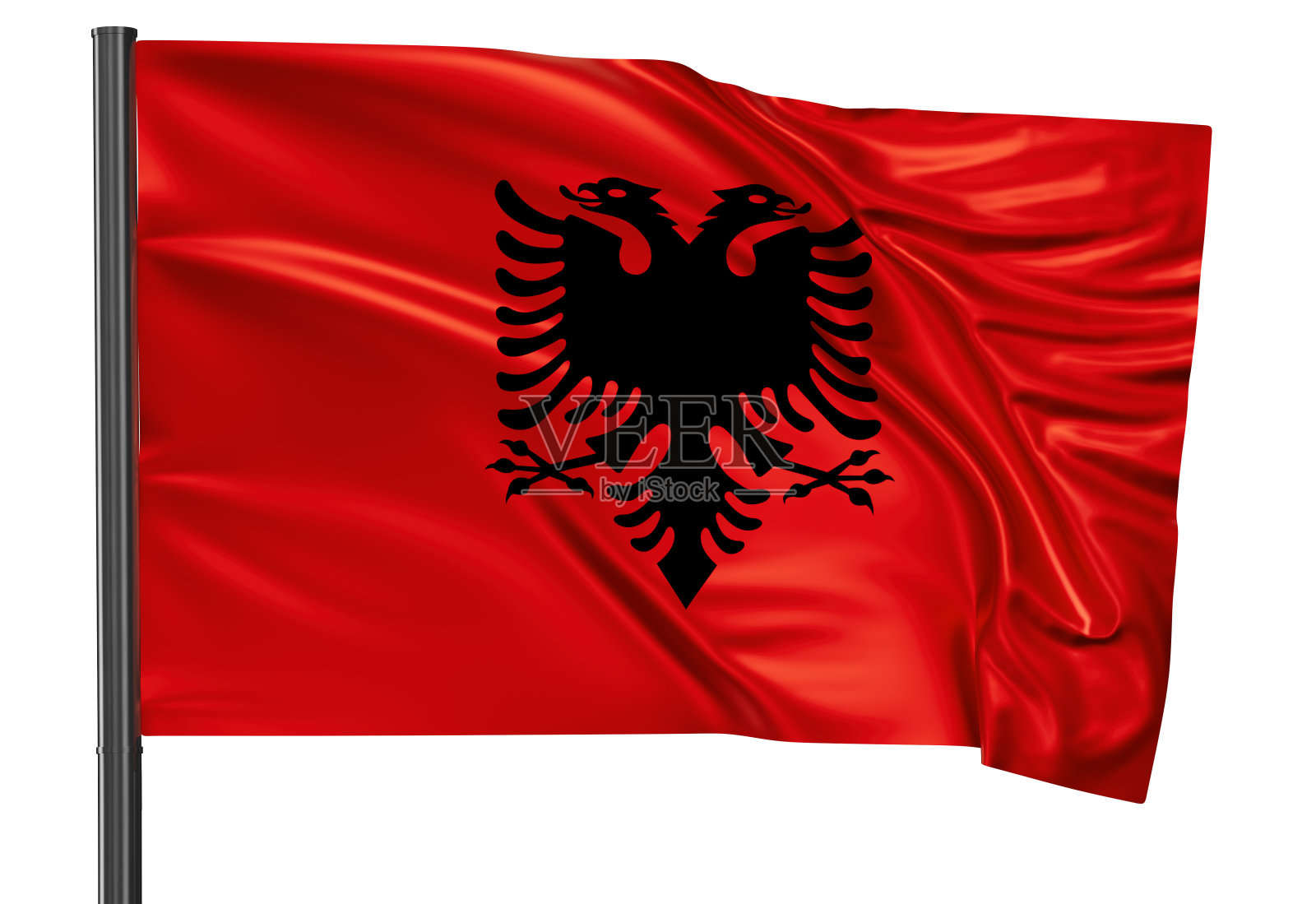 阿尔巴尼亚国旗照片摄影图片
