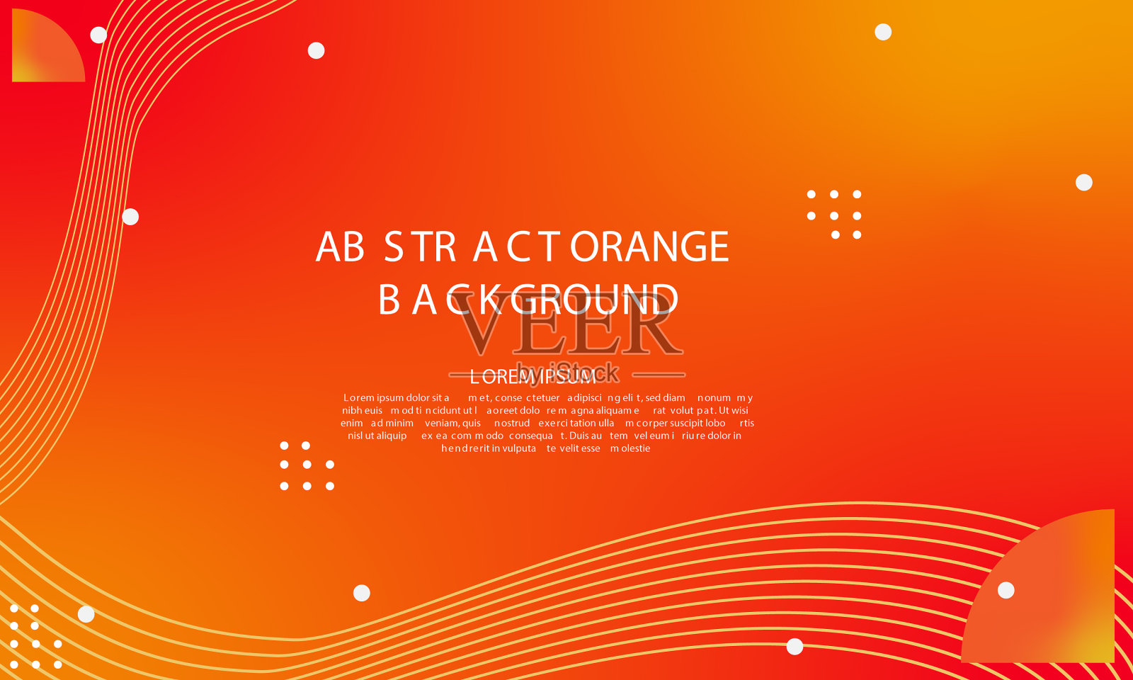 抽象的橙色梯度几何背景插画图片素材