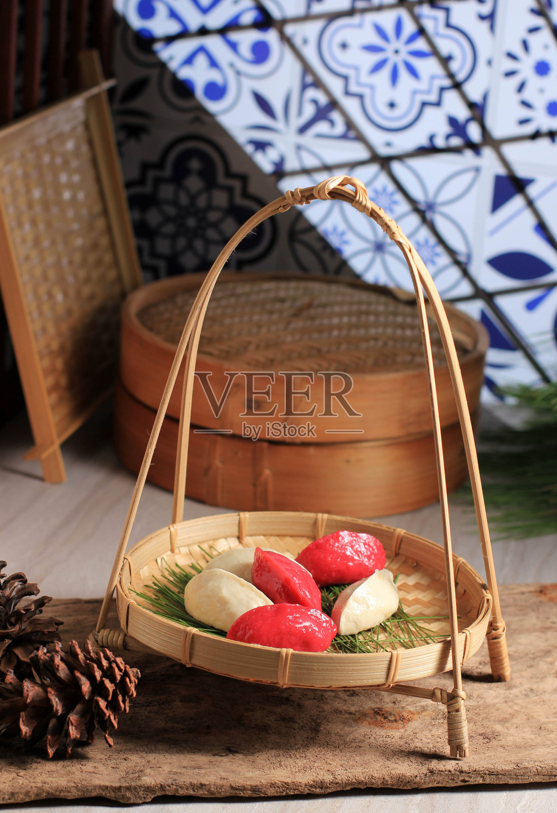 韩国中秋节松糕照片摄影图片