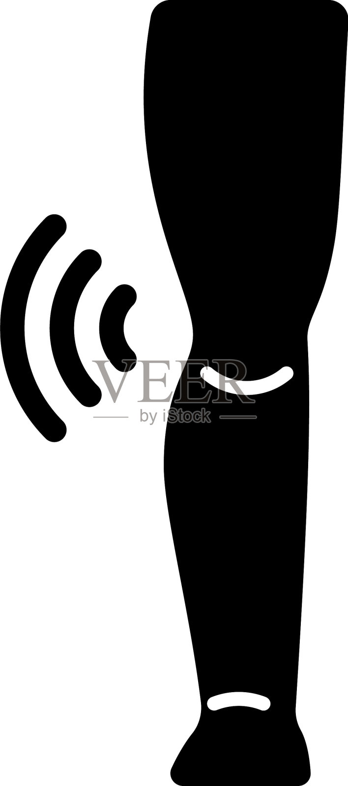 幼年特发性关节炎黑色象形图标设计元素图片