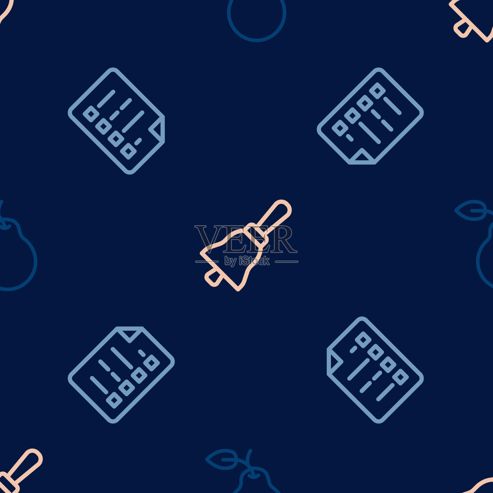 设置线梨剪贴板与清单和图标素材