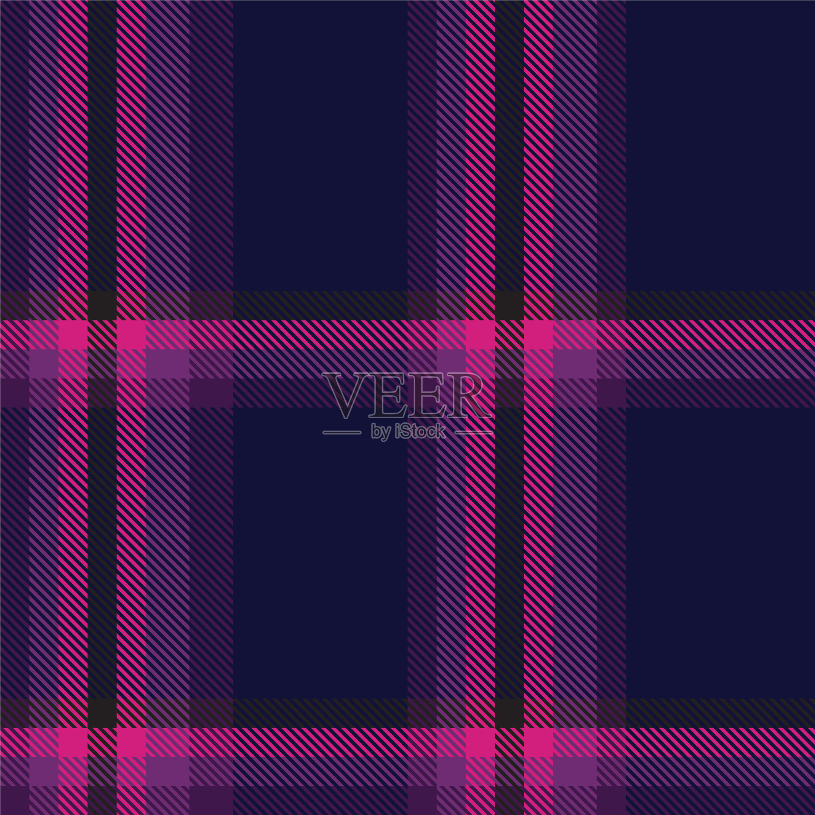 紫色暗纹格纹无缝图案插画图片素材