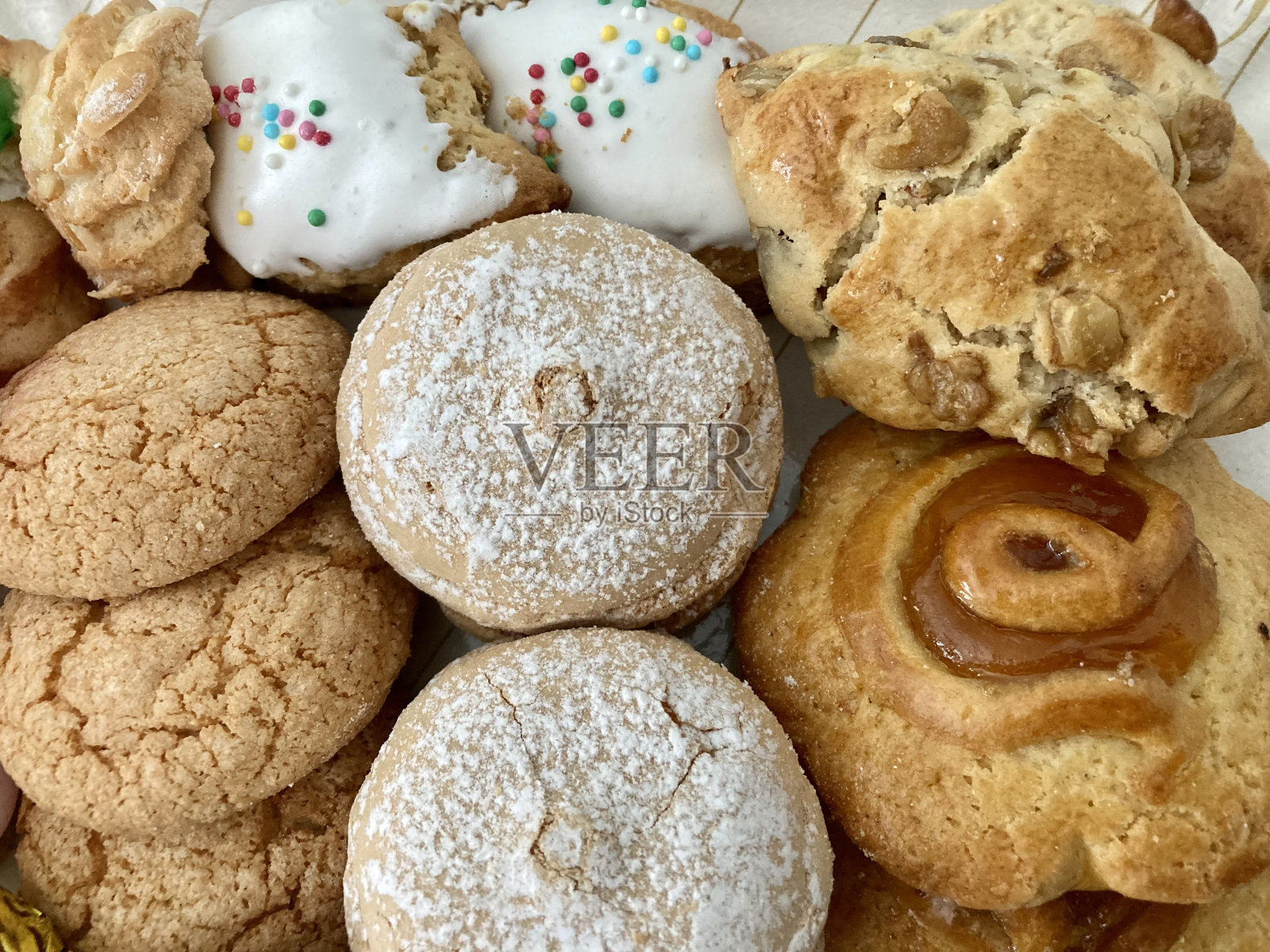 意大利- Sardaigne-混合干饼干照片摄影图片