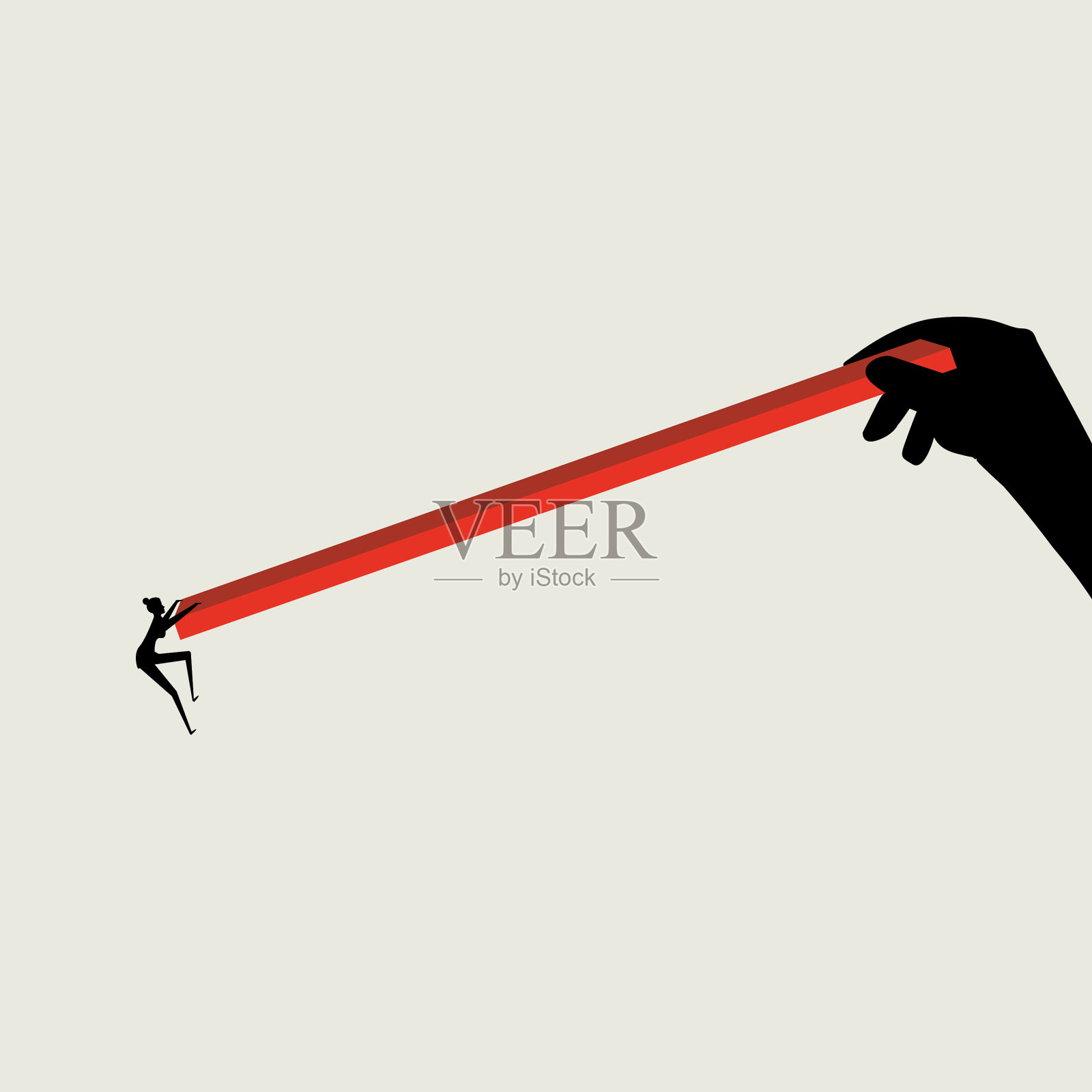 极简主义风格的商业支持插画图片素材