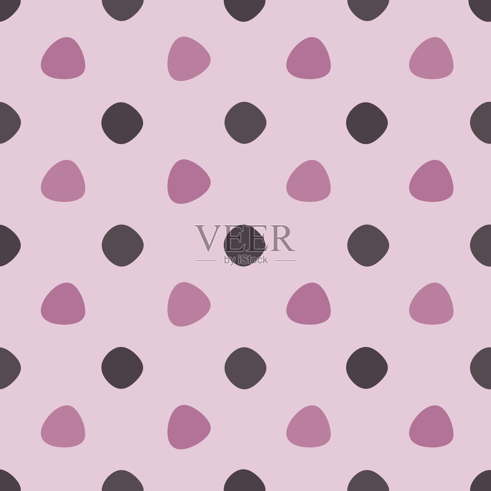 抽象的彩色圆圈无缝图案插画图片素材