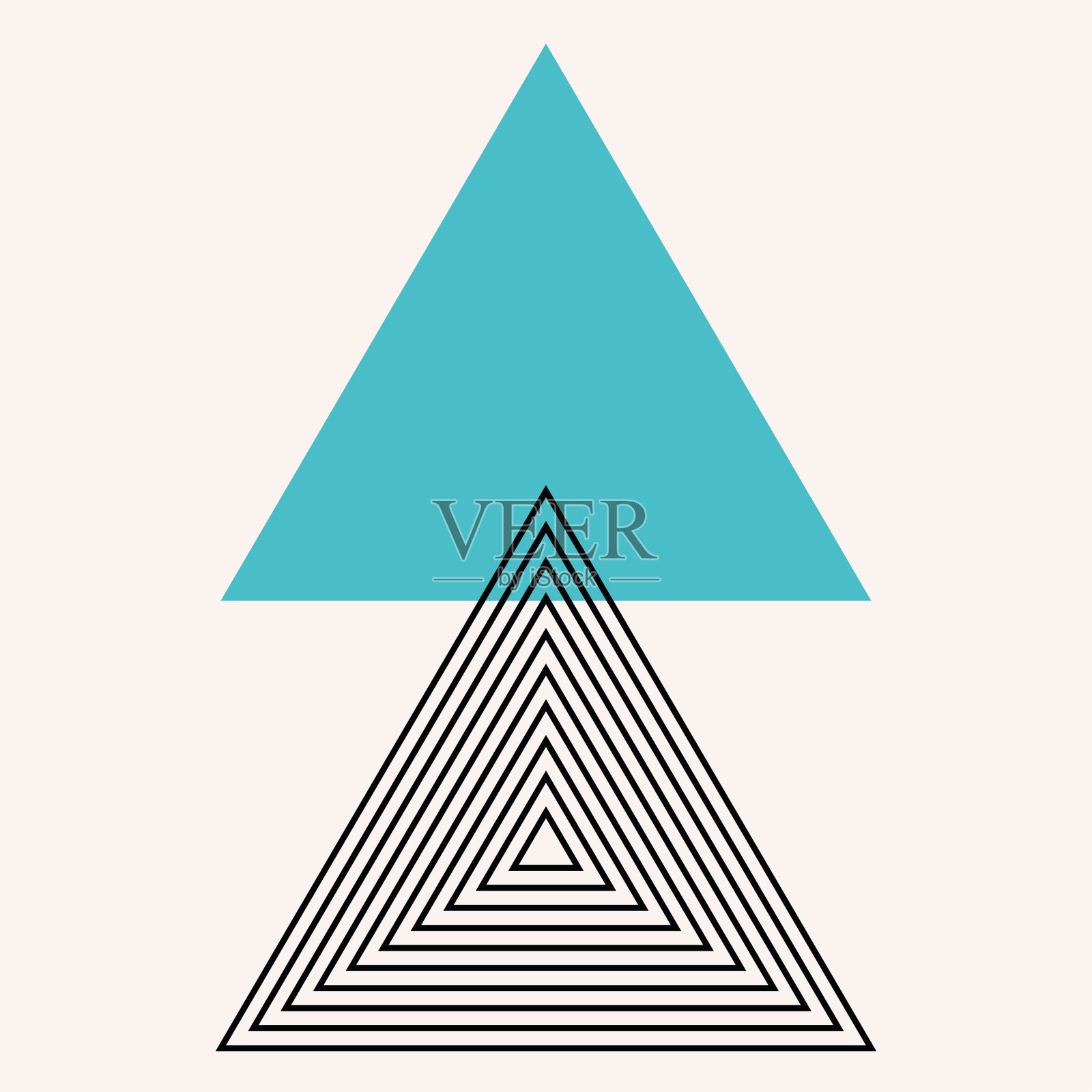 抽象剪影极简图形波西米亚轮廓装饰符号元素图标海报模板插画图片素材