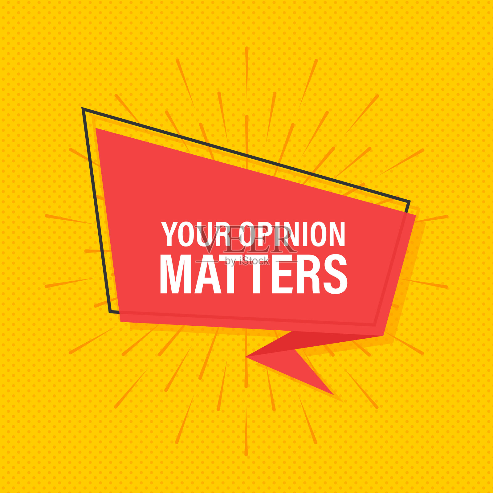 扩音器横幅商业概念与文本您插画图片素材