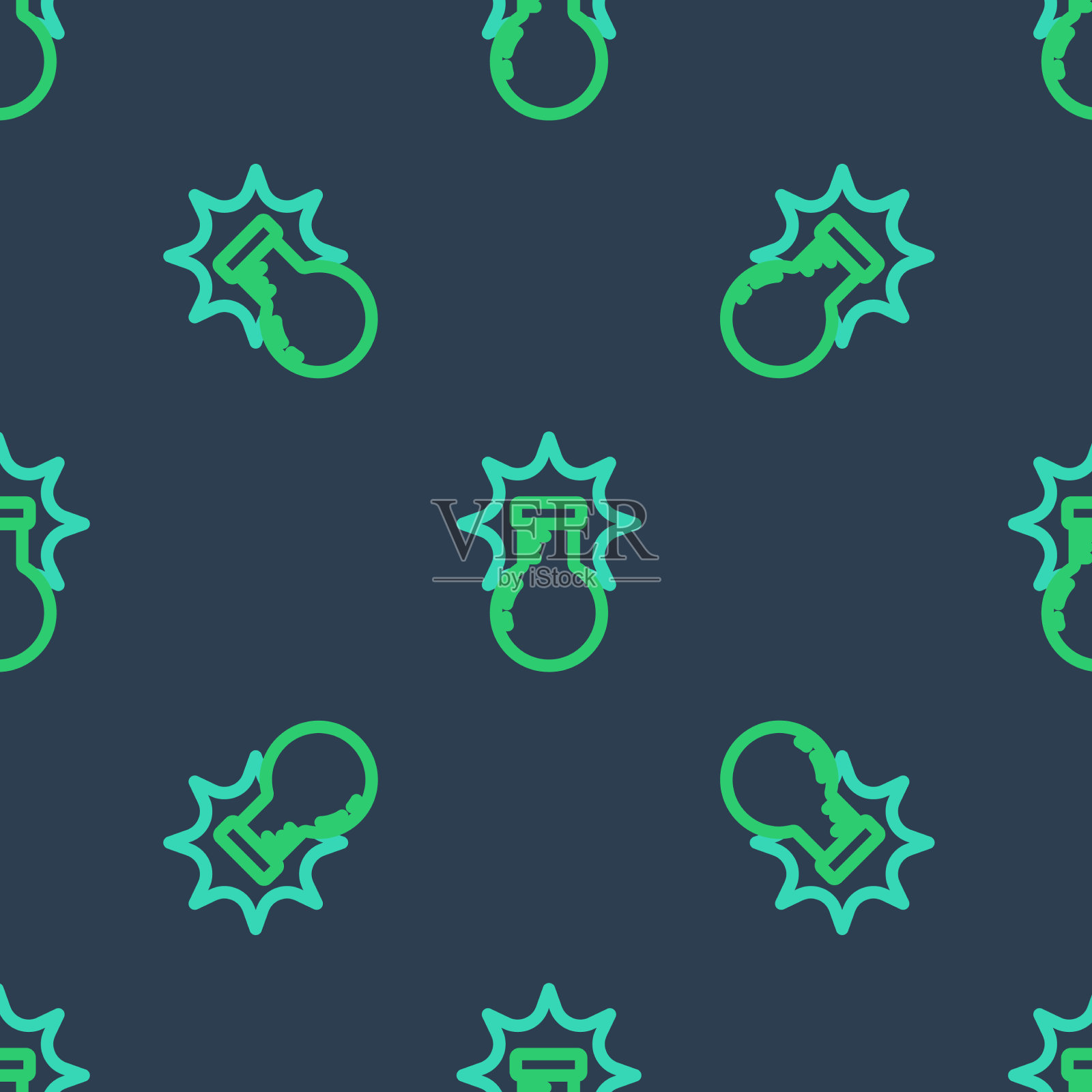 在烧瓶中进行化学实验爆炸插画图片素材