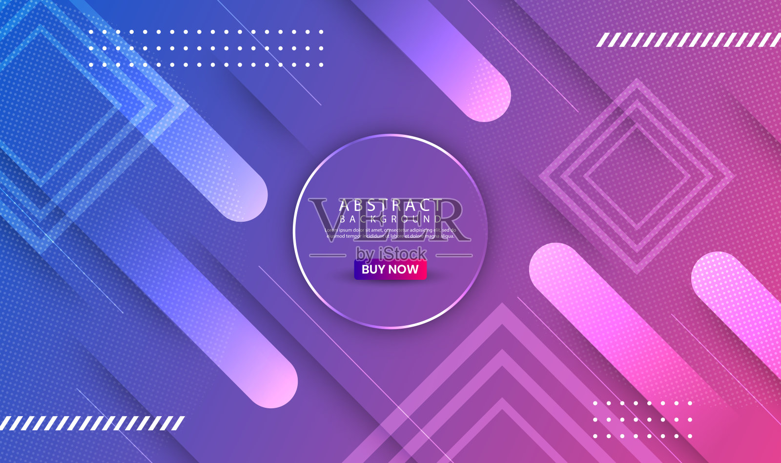 三维紫色几何抽象背景重叠层上明亮的空间与线条切割纹理效果。平面设计元素优雅的风格概念横幅，传单，卡片，封面，或着陆页插画图片素材