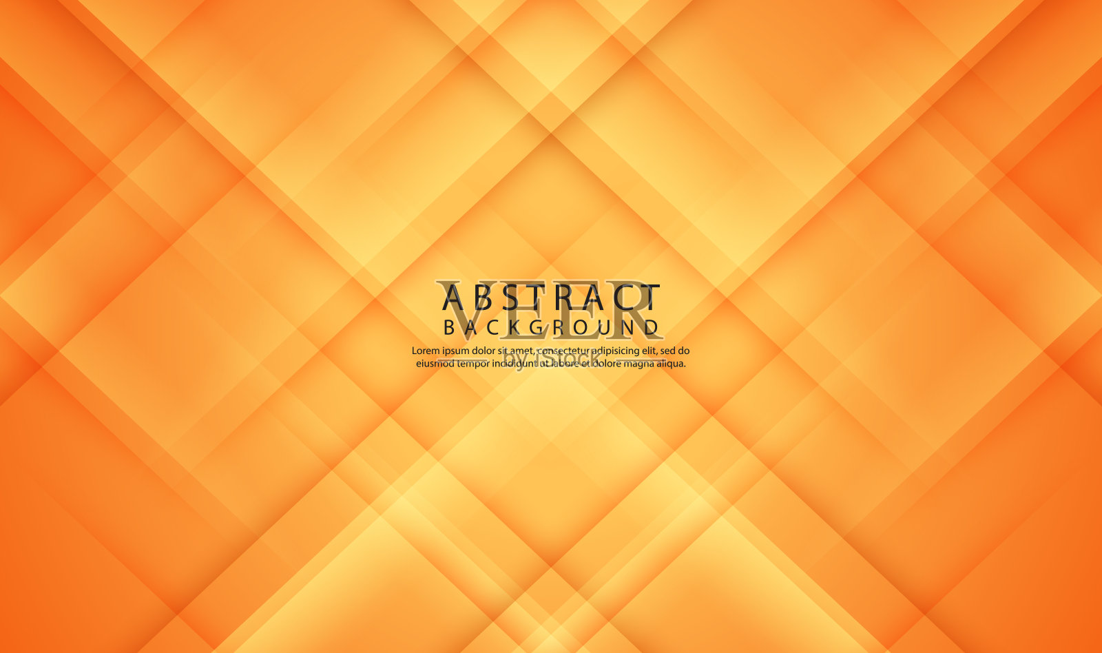 三维橙色几何抽象背景重叠层在明亮的空间上，具有线条切割纹理效果。平面设计元素优雅的风格概念横幅，传单，卡片，封面，或着陆页插画图片素材