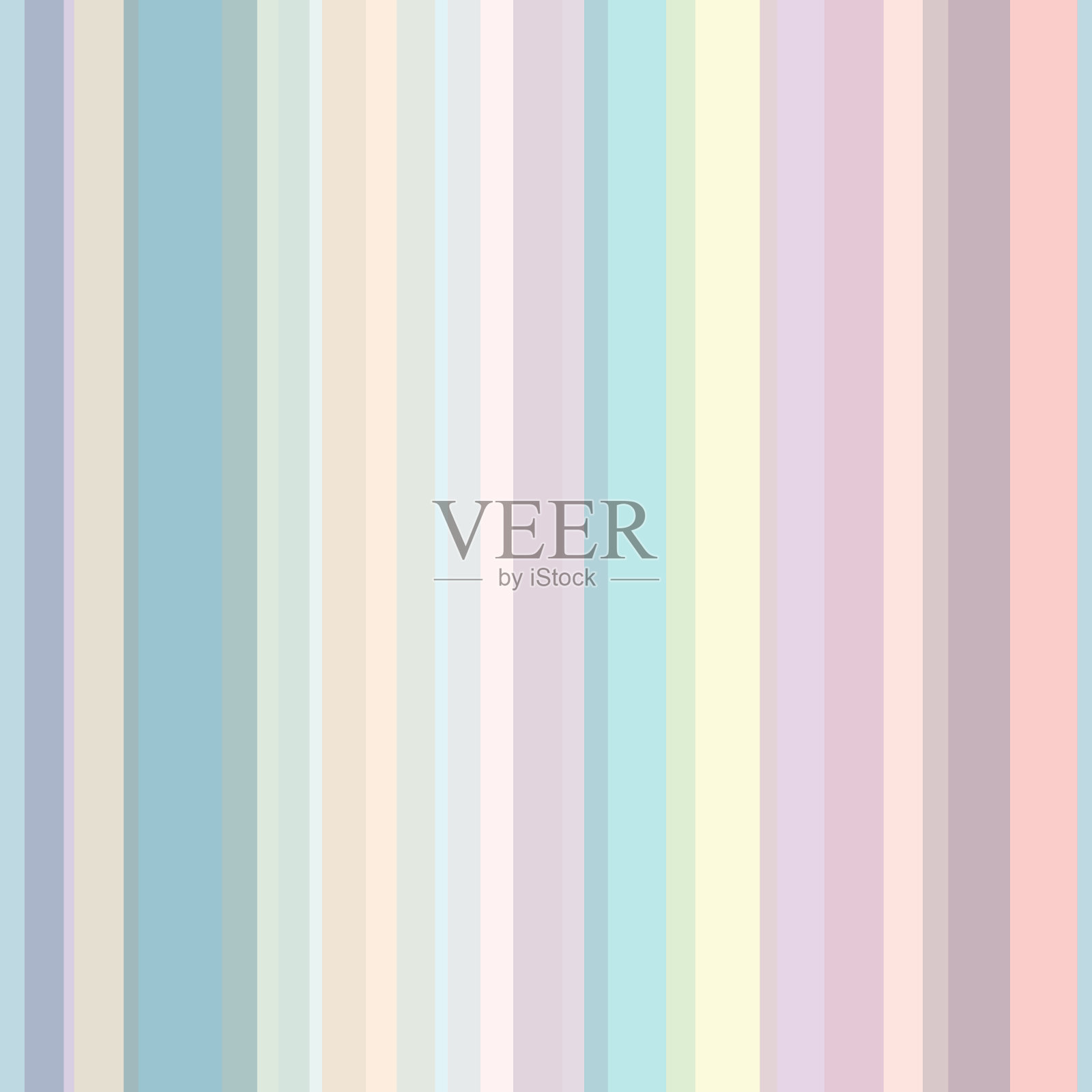 粉彩垂直条纹图案，抽象几何矢量重复插画图片素材