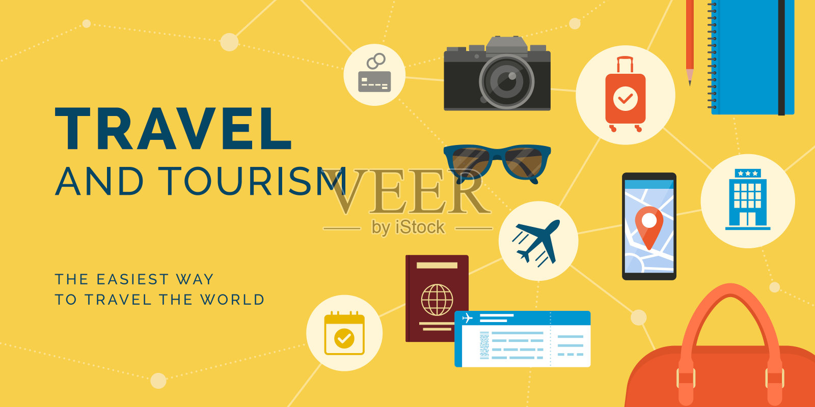 国际旅游服务插画图片素材