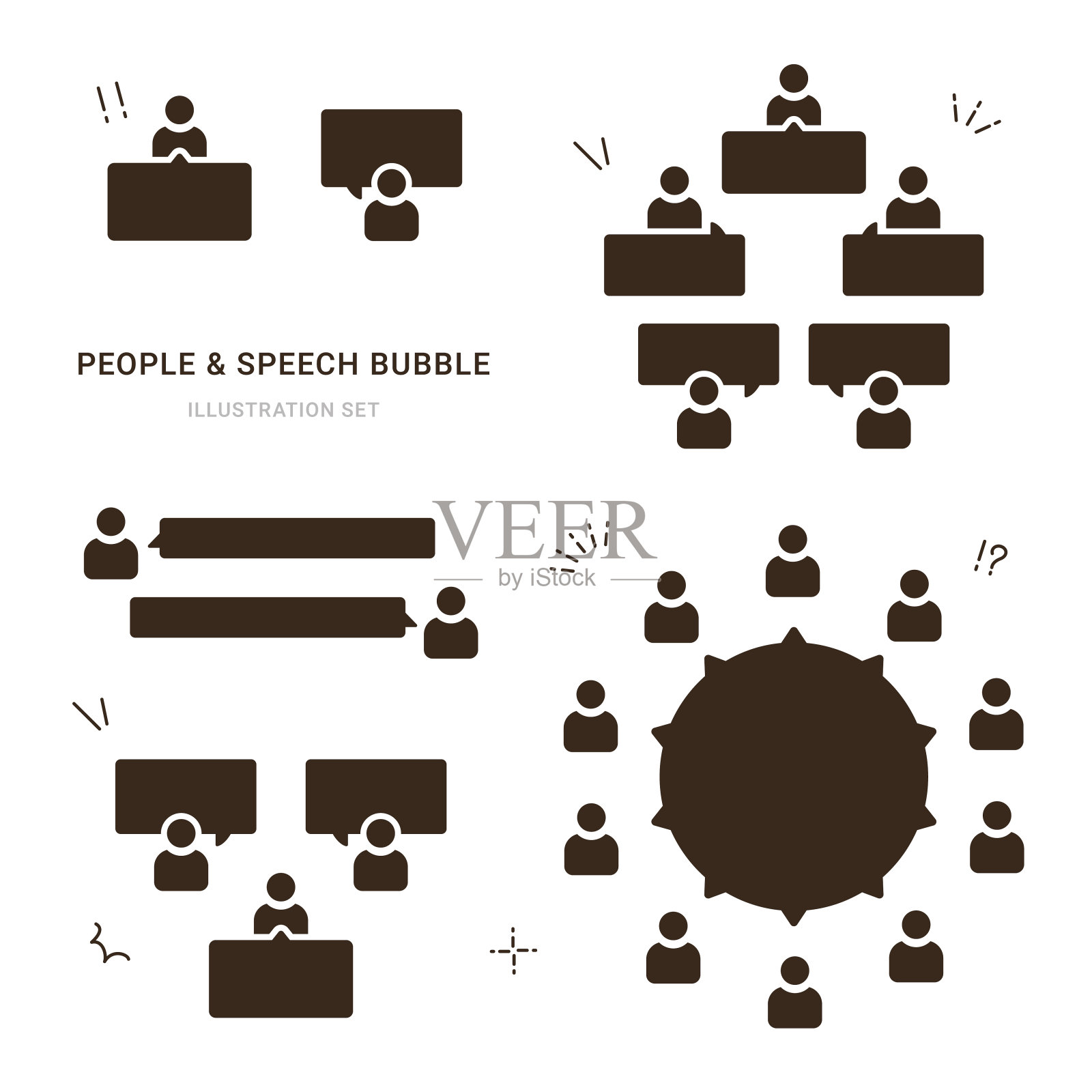 采购产品装饰材料，人，气球，插图插画图片素材