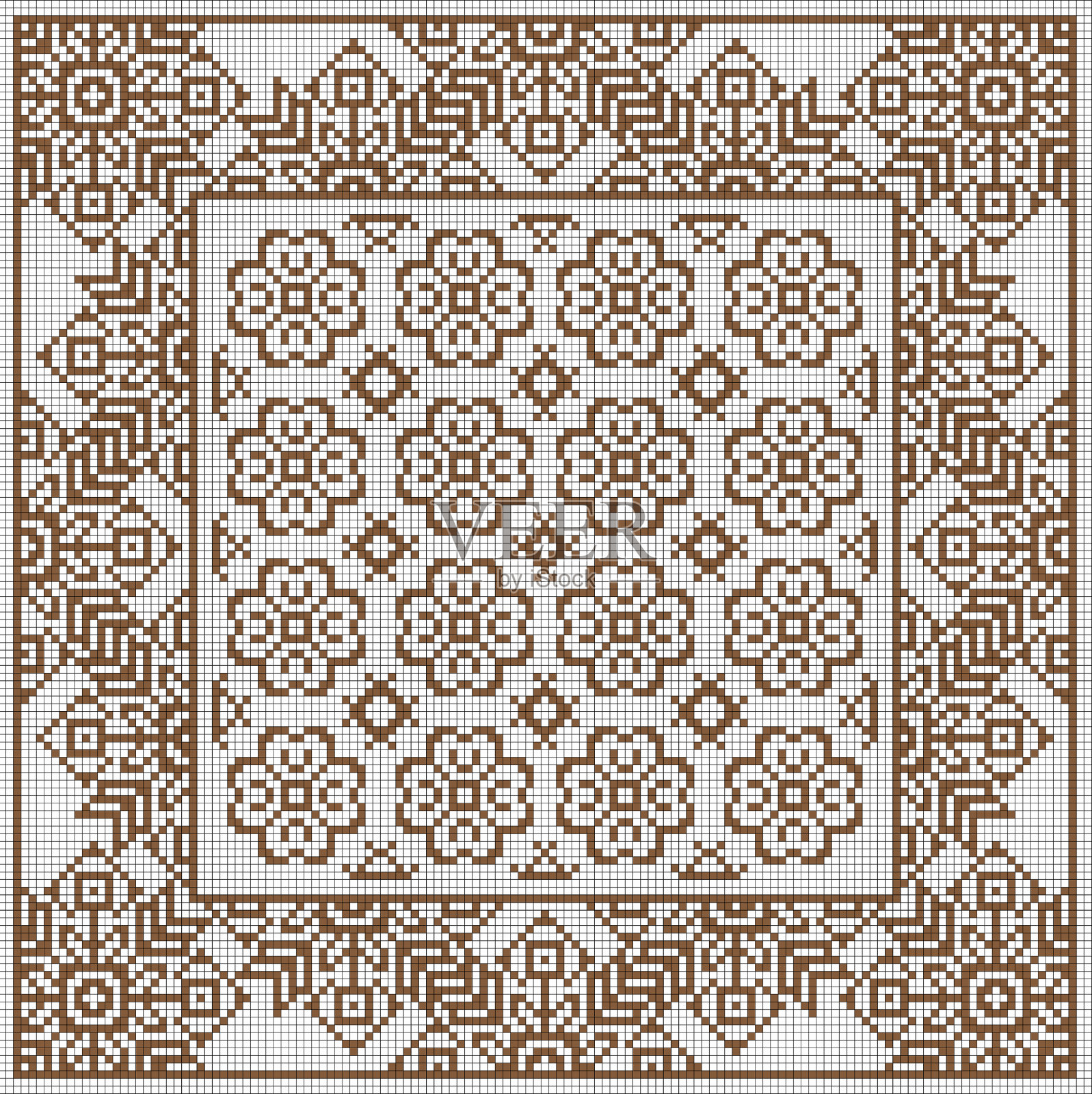 抽象装饰像素艺术插画图片素材