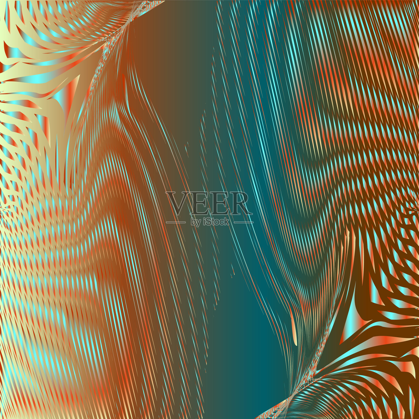 迷幻数字抽象的背景线插画图片素材