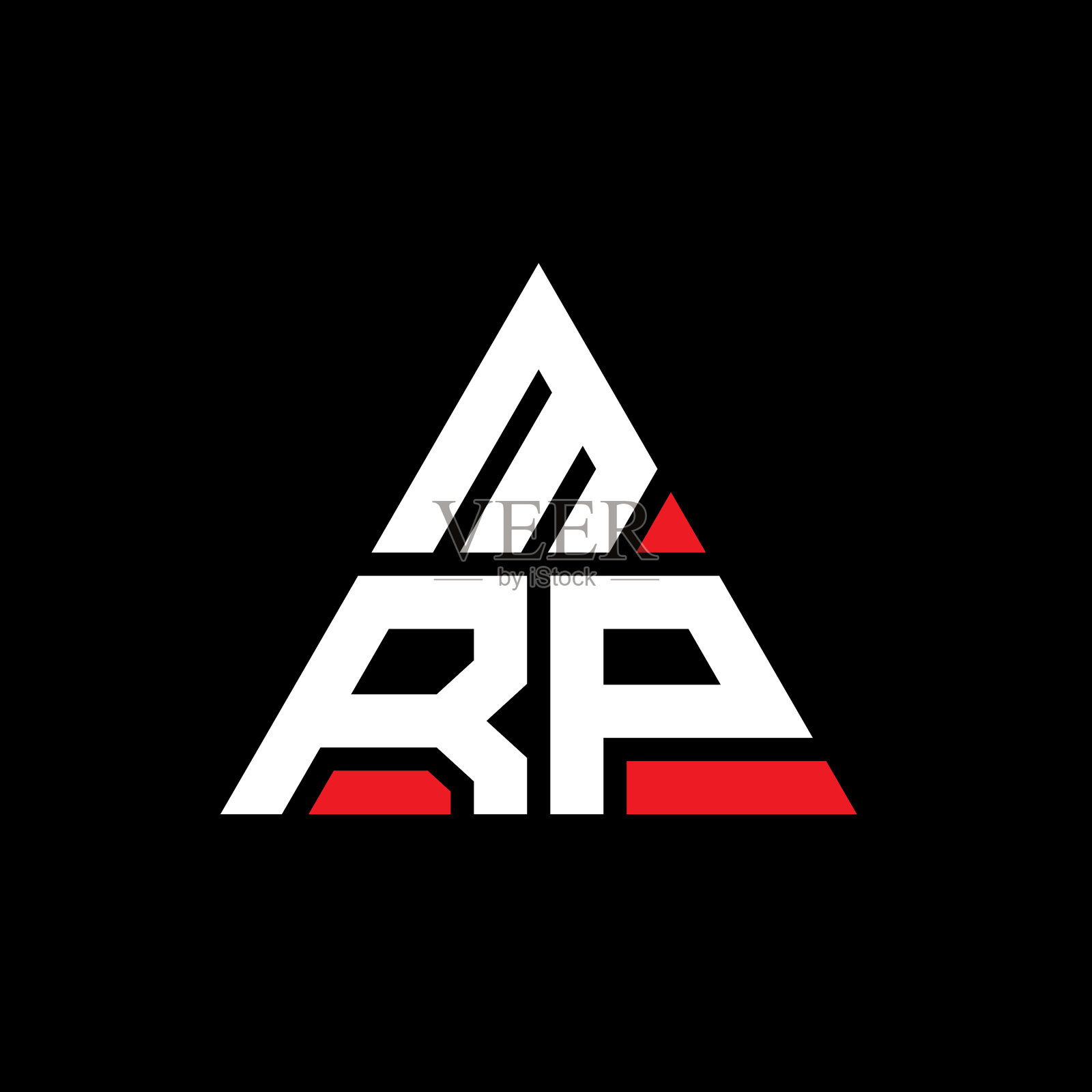MRP三角形字母标志设计用三角形插画图片素材