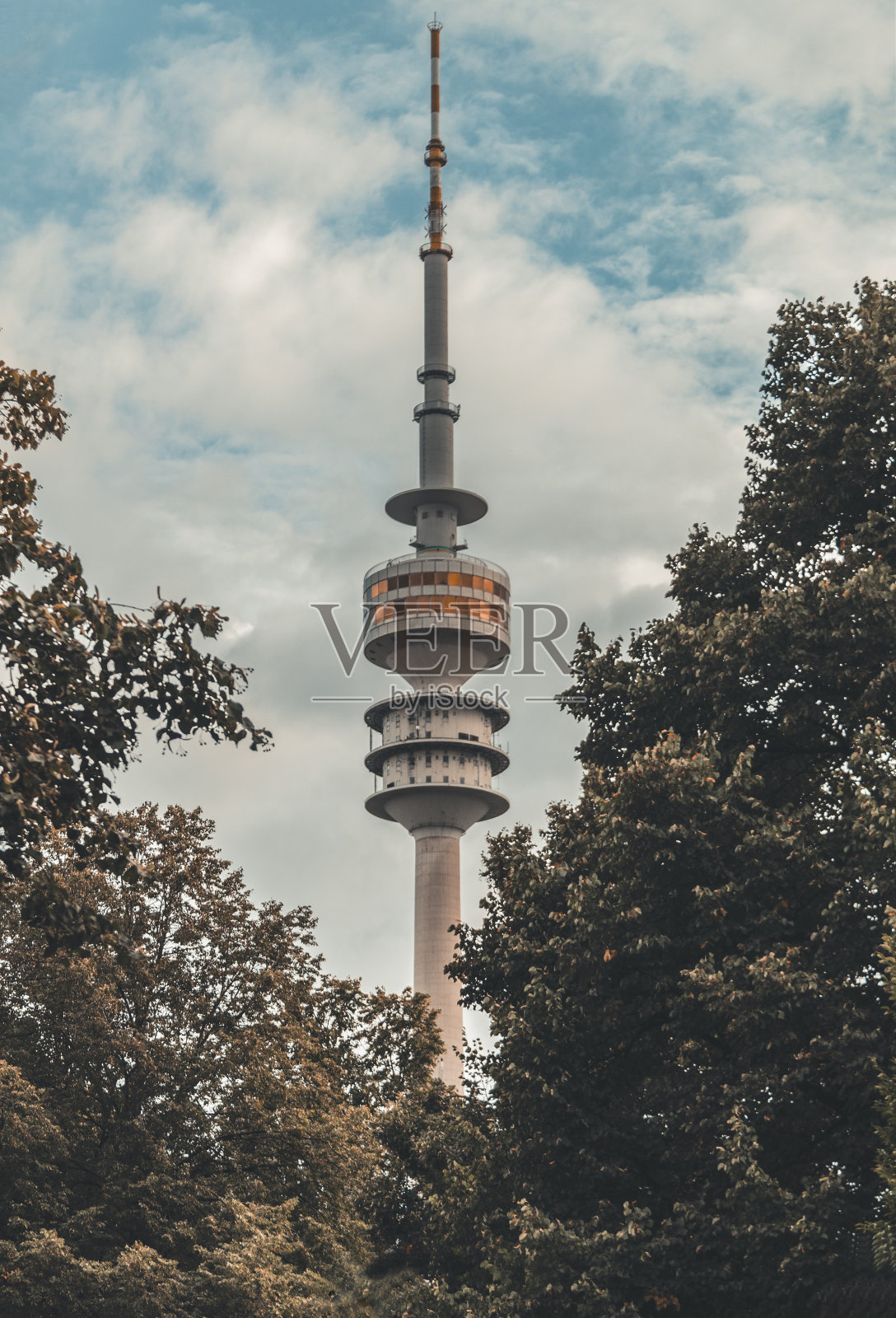 慕尼黑电视塔照片摄影图片