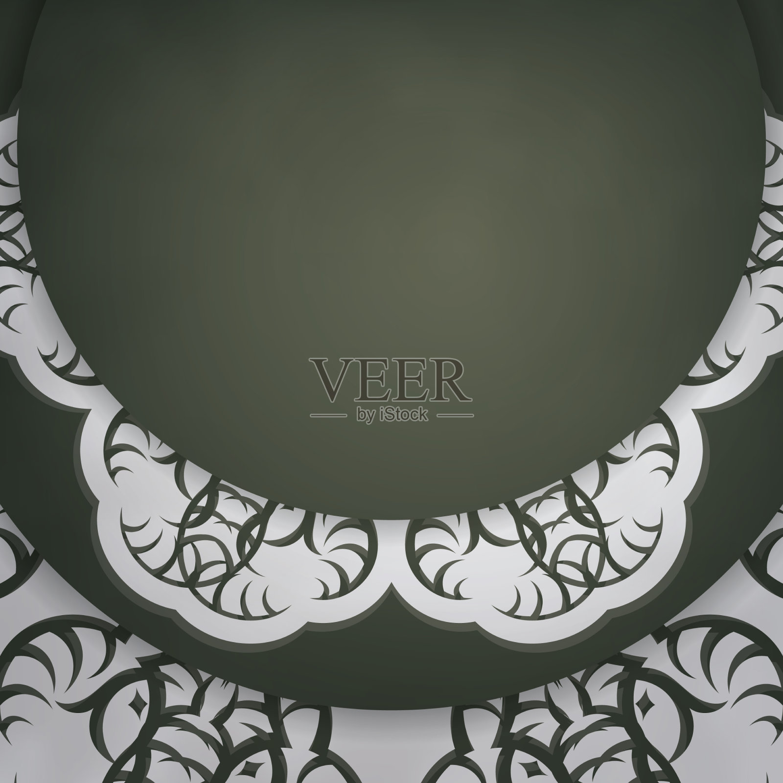 飞机在深绿色和豪华的白色插画图片素材