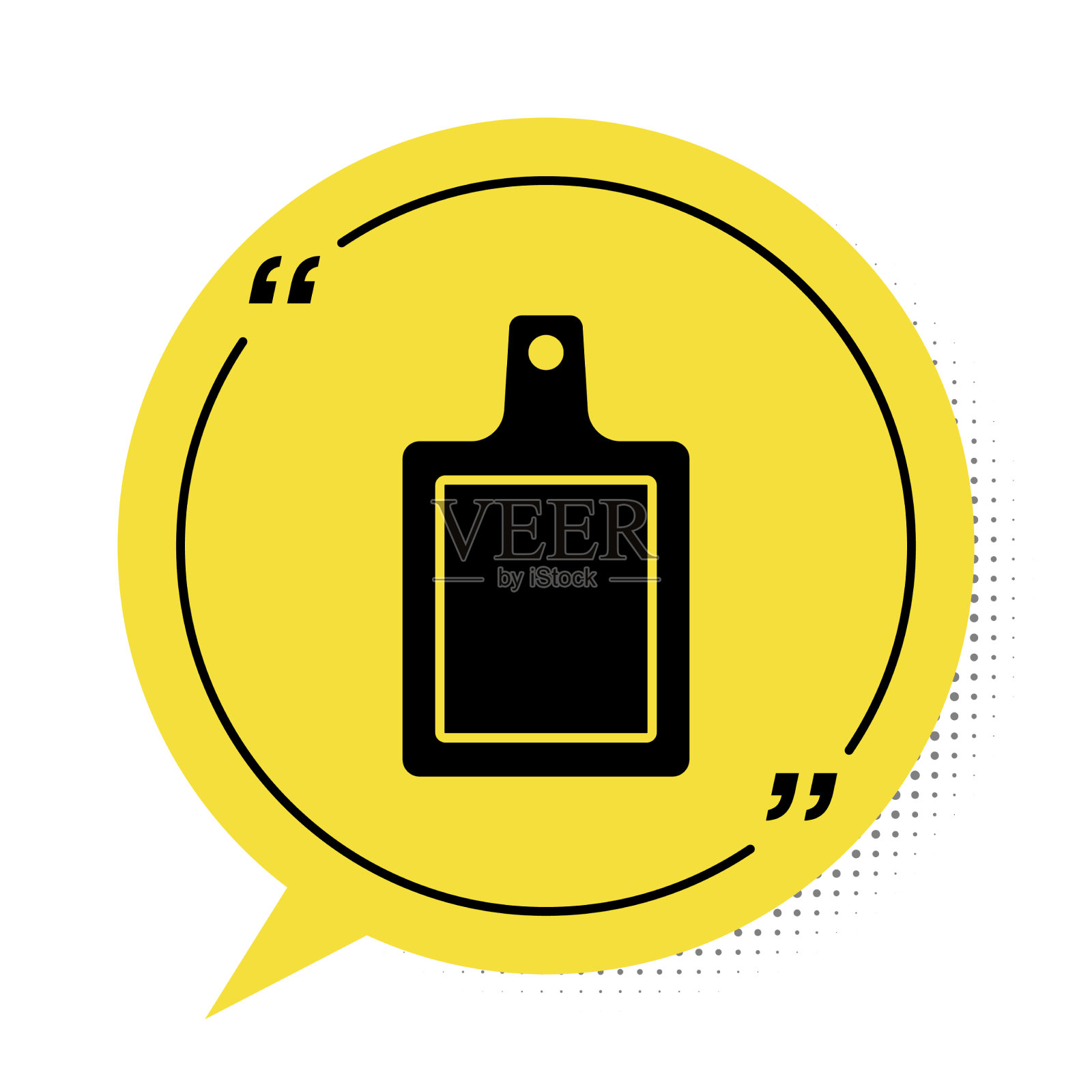 黑色砧板图标孤立在白色上插画图片素材