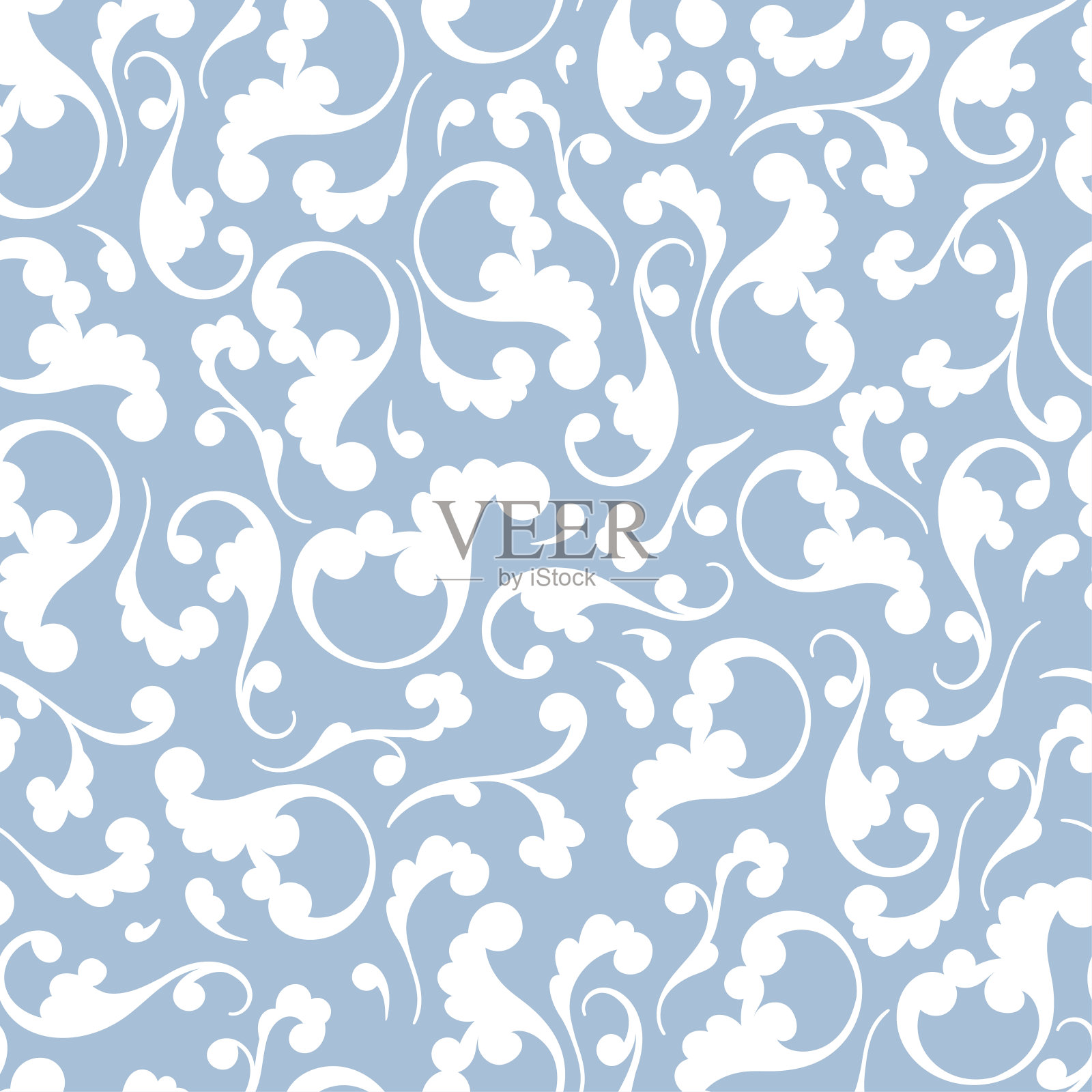 可爱的无缝手绘图案，伟大的纺织品，版画，壁纸，包装矢量设计插画图片素材