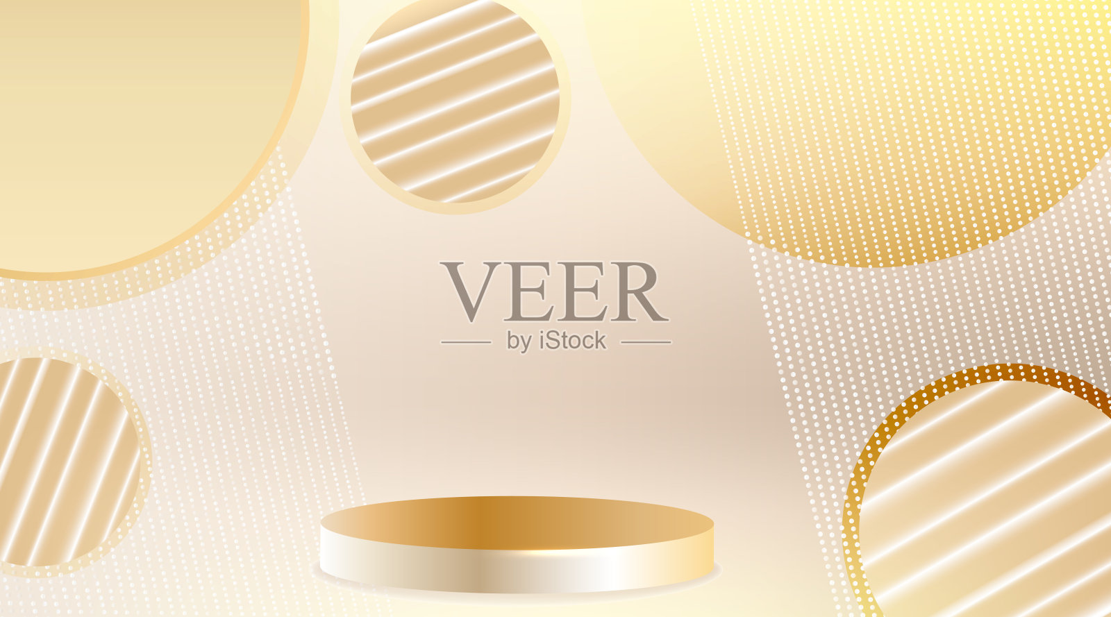 豪华背景为美妆产品展示与拷贝空间，插图向量。插画图片素材