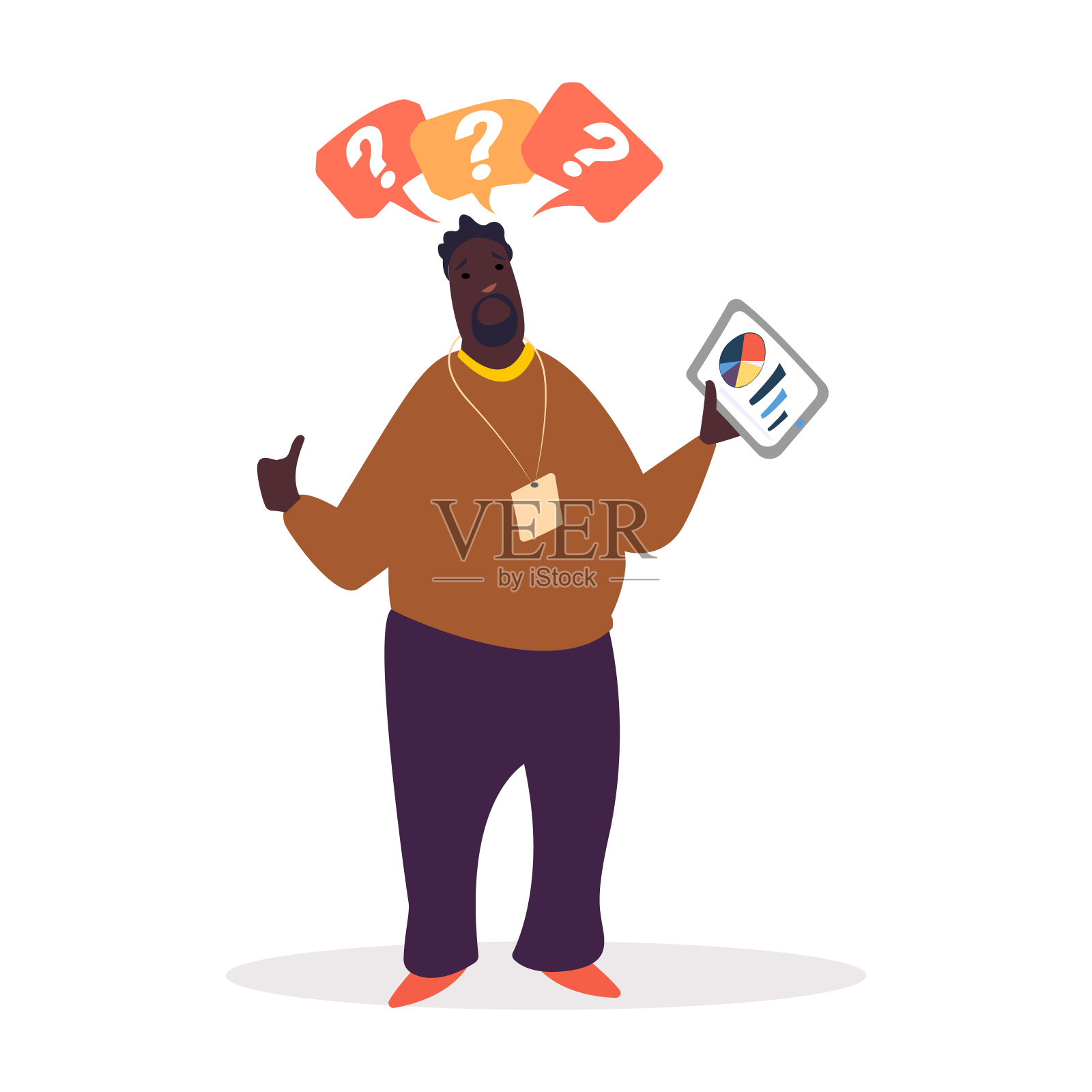 业务培训，教练和书面报告插画图片素材