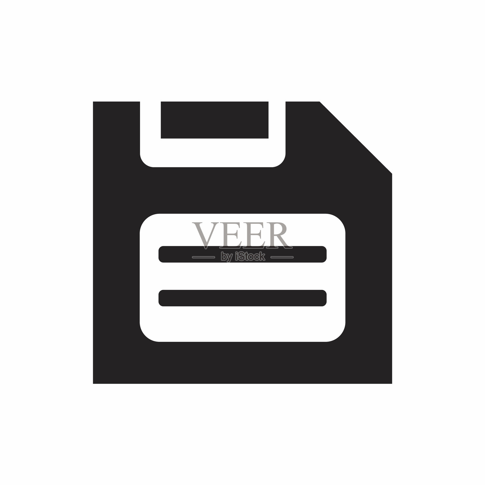 扁平样式的软盘图标图标素材