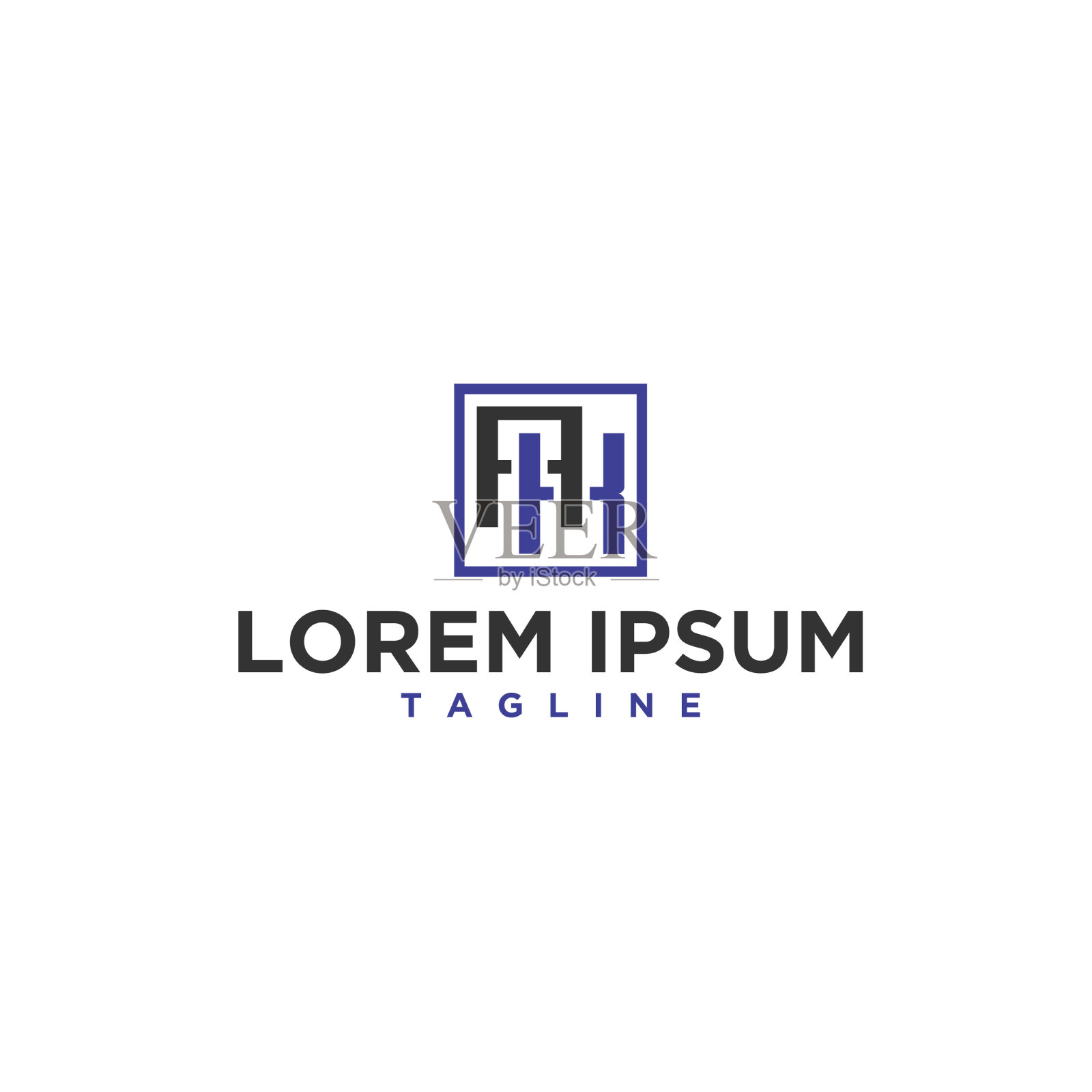 Ak方形标志设计插画图片素材