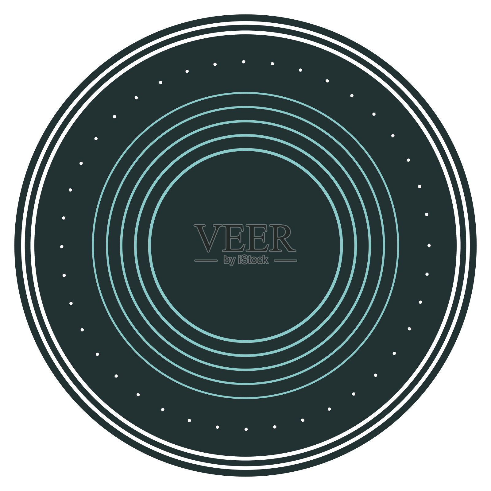 圆形圆形标志图形符号。圆抽象极简形状图案T恤打印，墙纸装饰，标志。插画图片素材