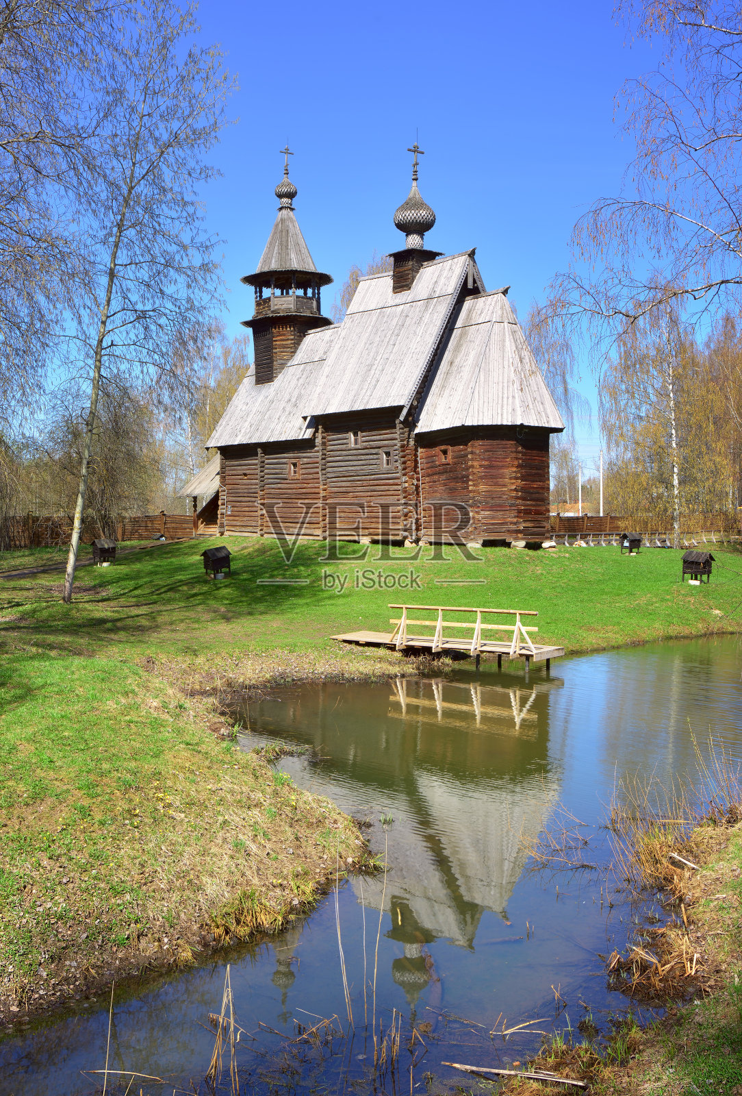 斯帕斯卡亚木制东正教教堂照片摄影图片