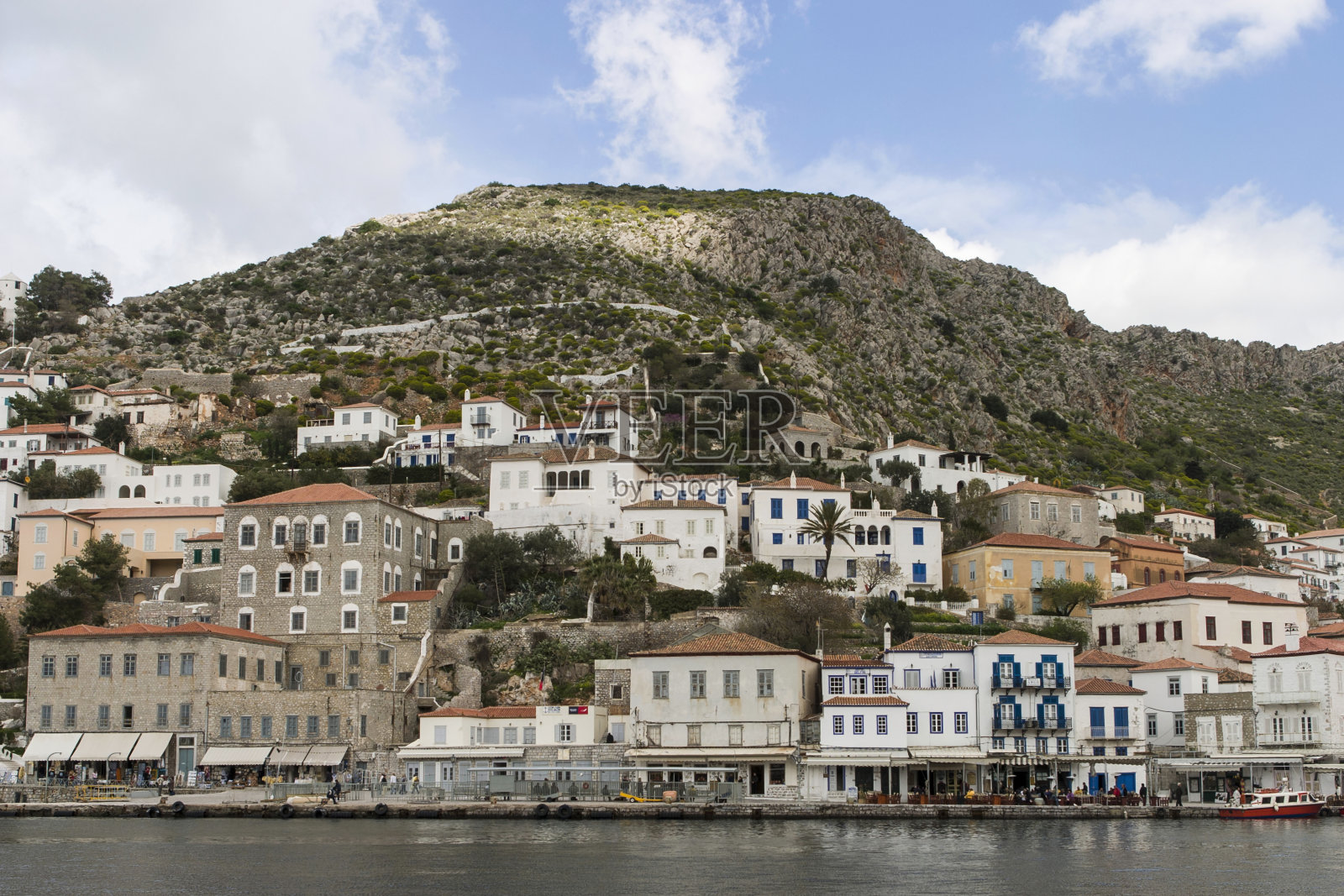 希腊九头蛇的海岸线照片摄影图片