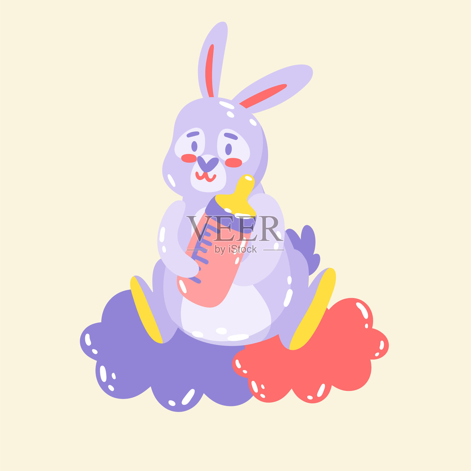 手绘婴儿淋浴插画图片素材