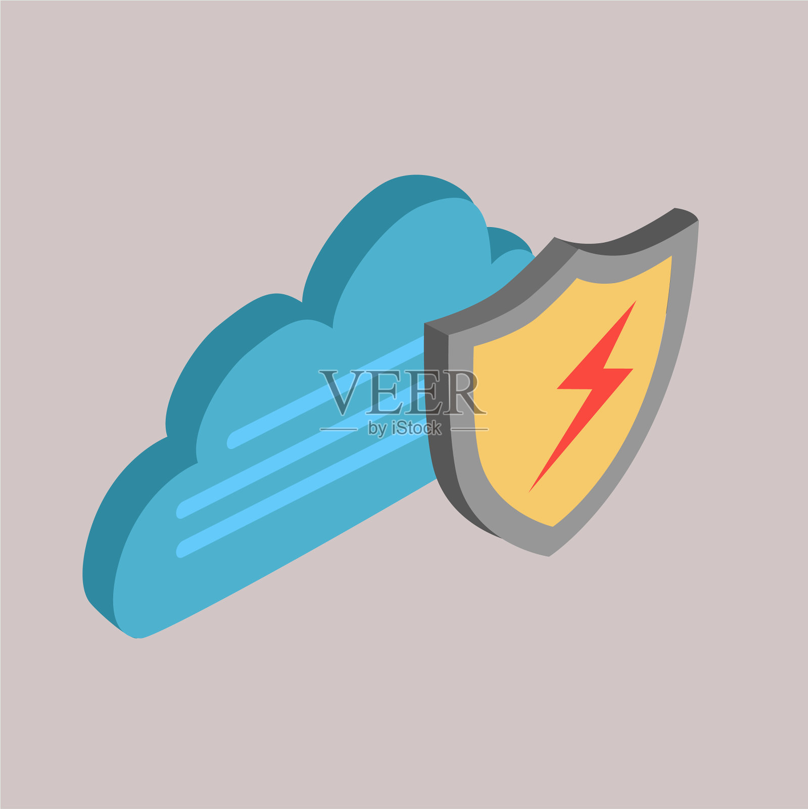 等距黑客图标插画图片素材