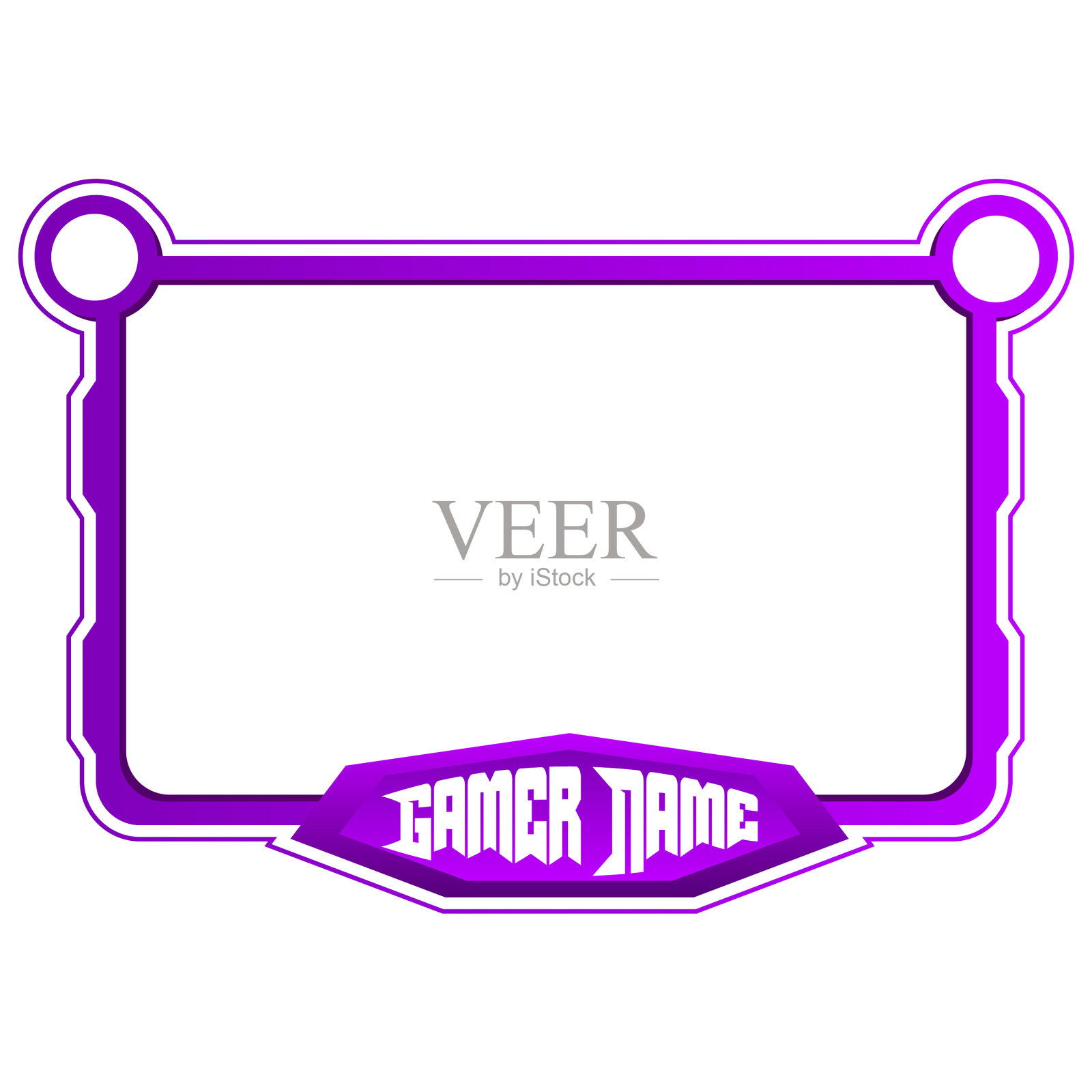 美丽少女的紫色和黑色渐变色插画图片素材