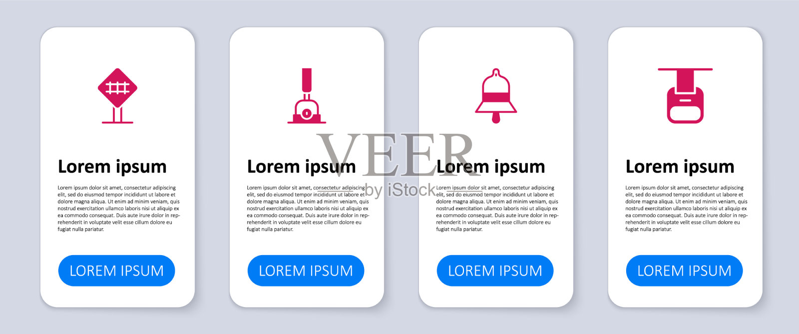 设置缆车火车站钟箭头为图标素材