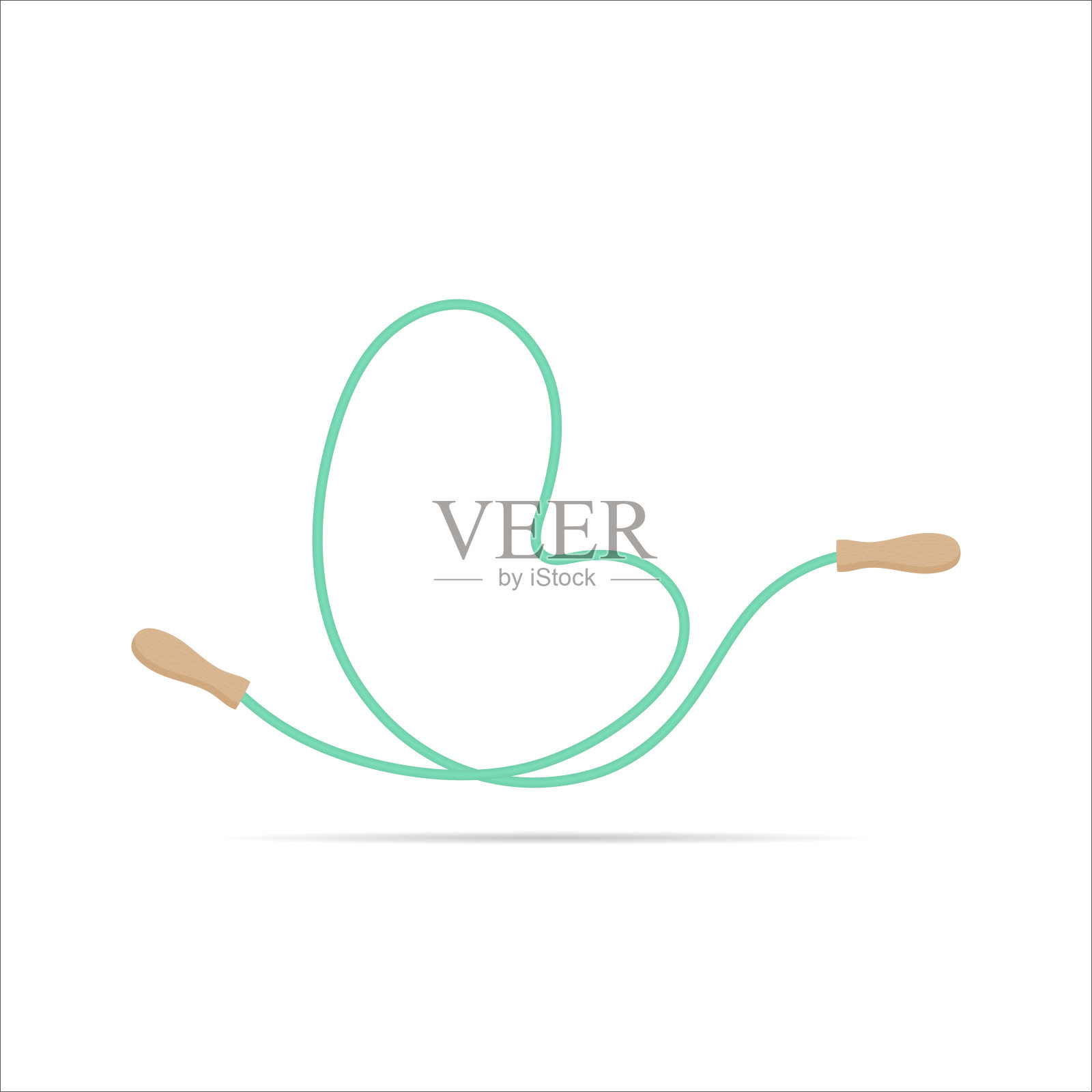 L字母跳绳制作的标志。矢量隔离字体应用程序标志，运动和健康设计等插画图片素材