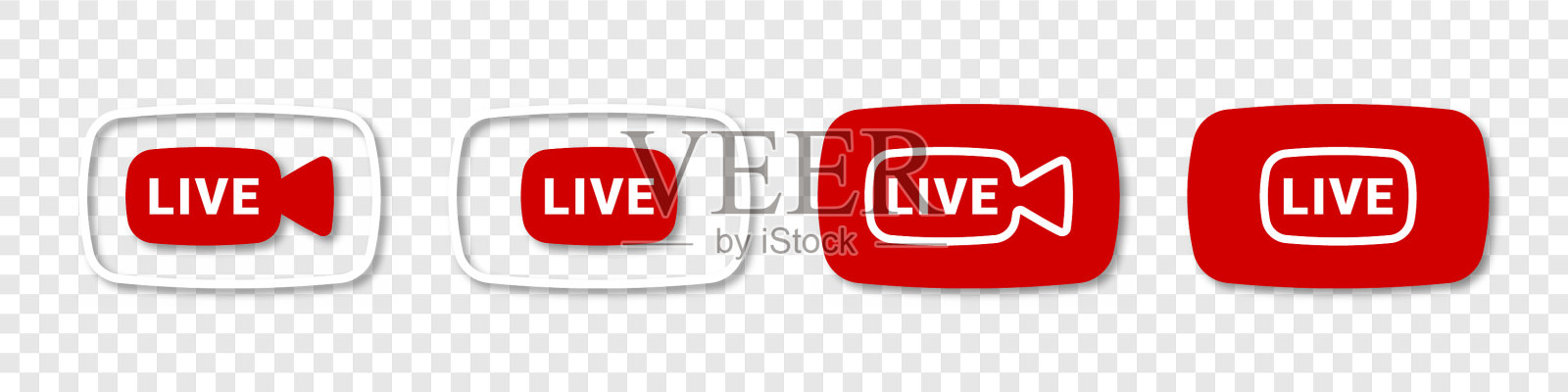 直播图标直播按钮图标素材