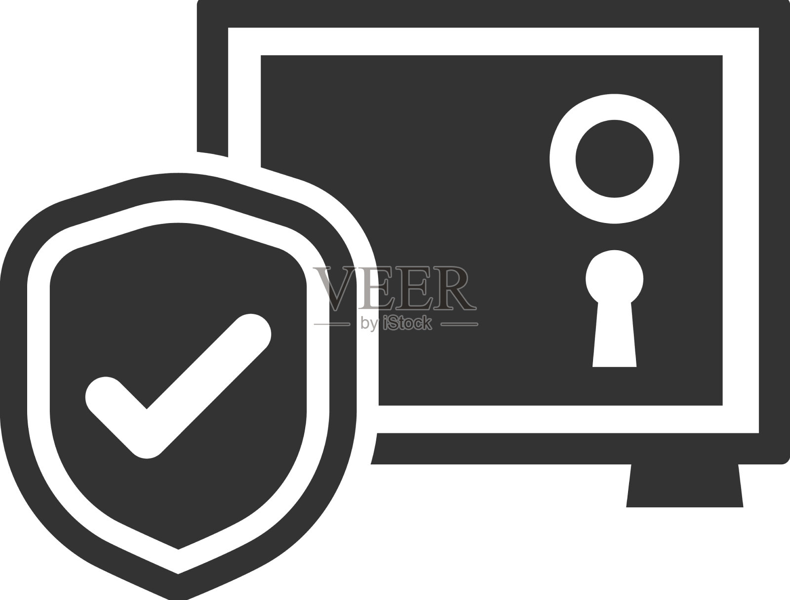 储物柜保护图标设计元素图片