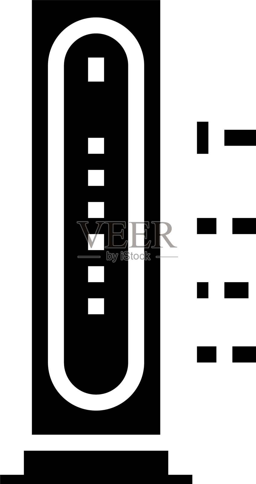 电缆调制解调器字形图标图标素材