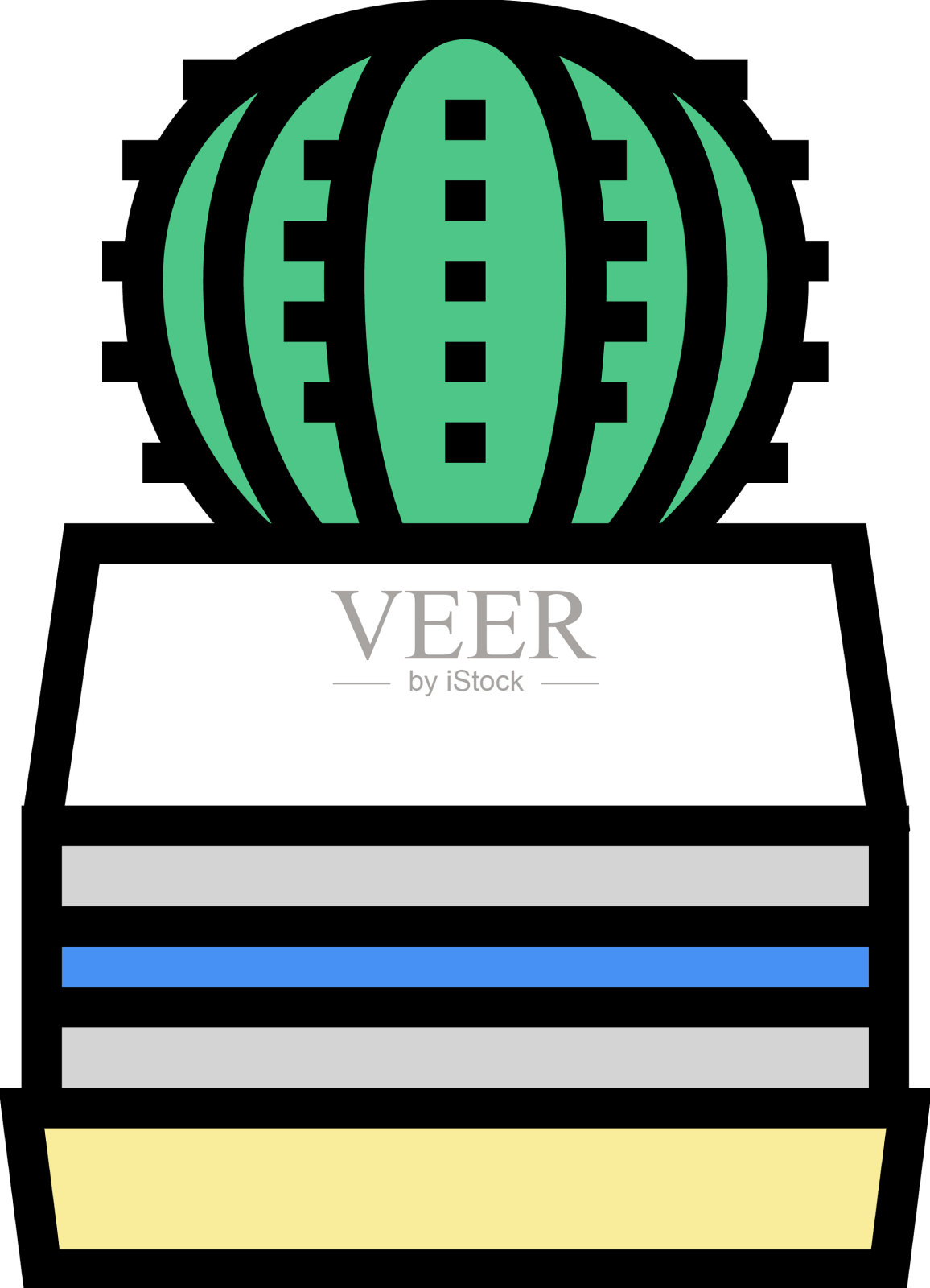 多肉植物颜色图标设计元素图片