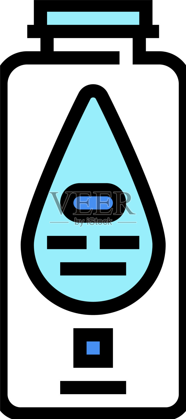 婴儿爽身粉化妆品颜色图标设计元素图片