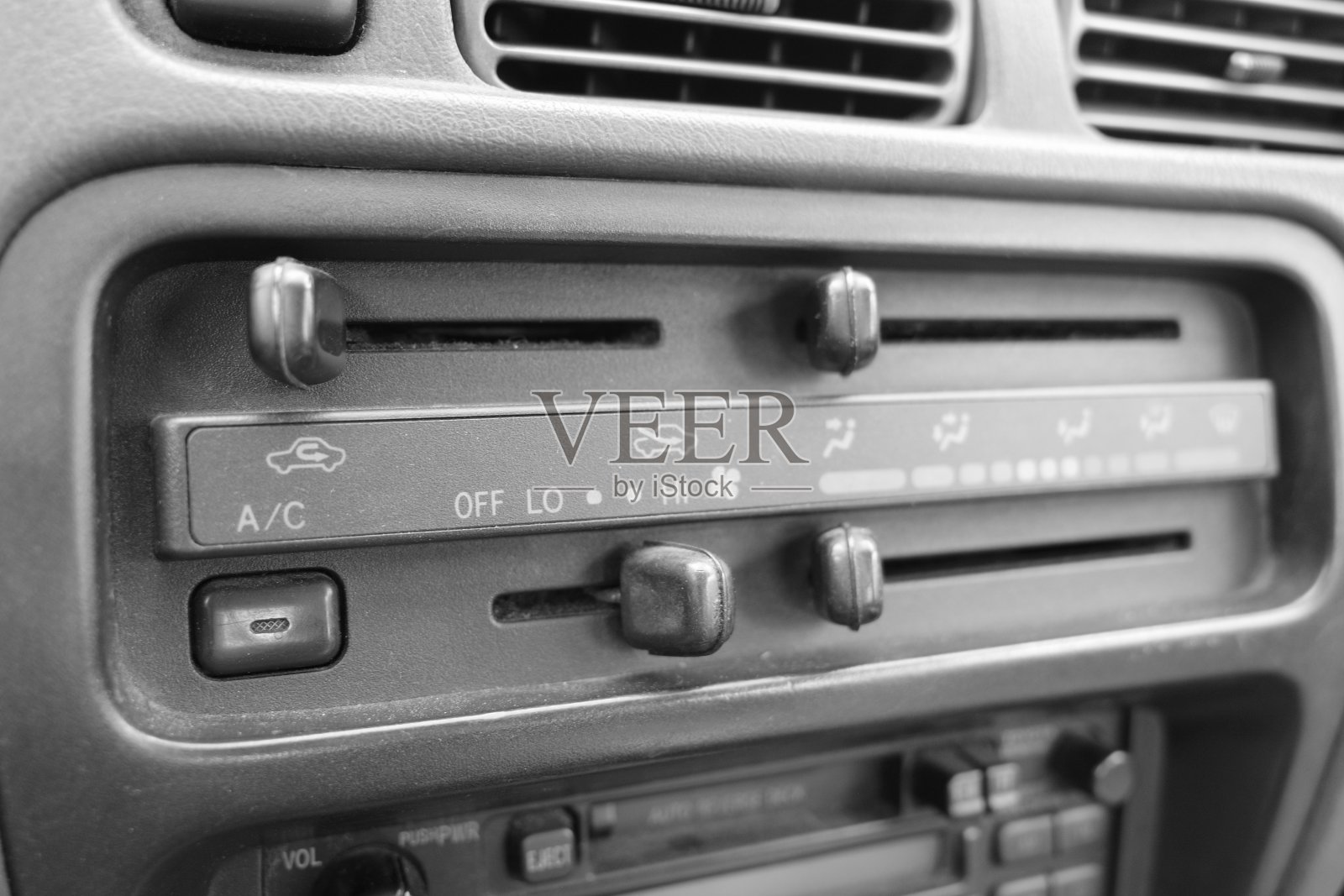 老式手动汽车空调照片摄影图片