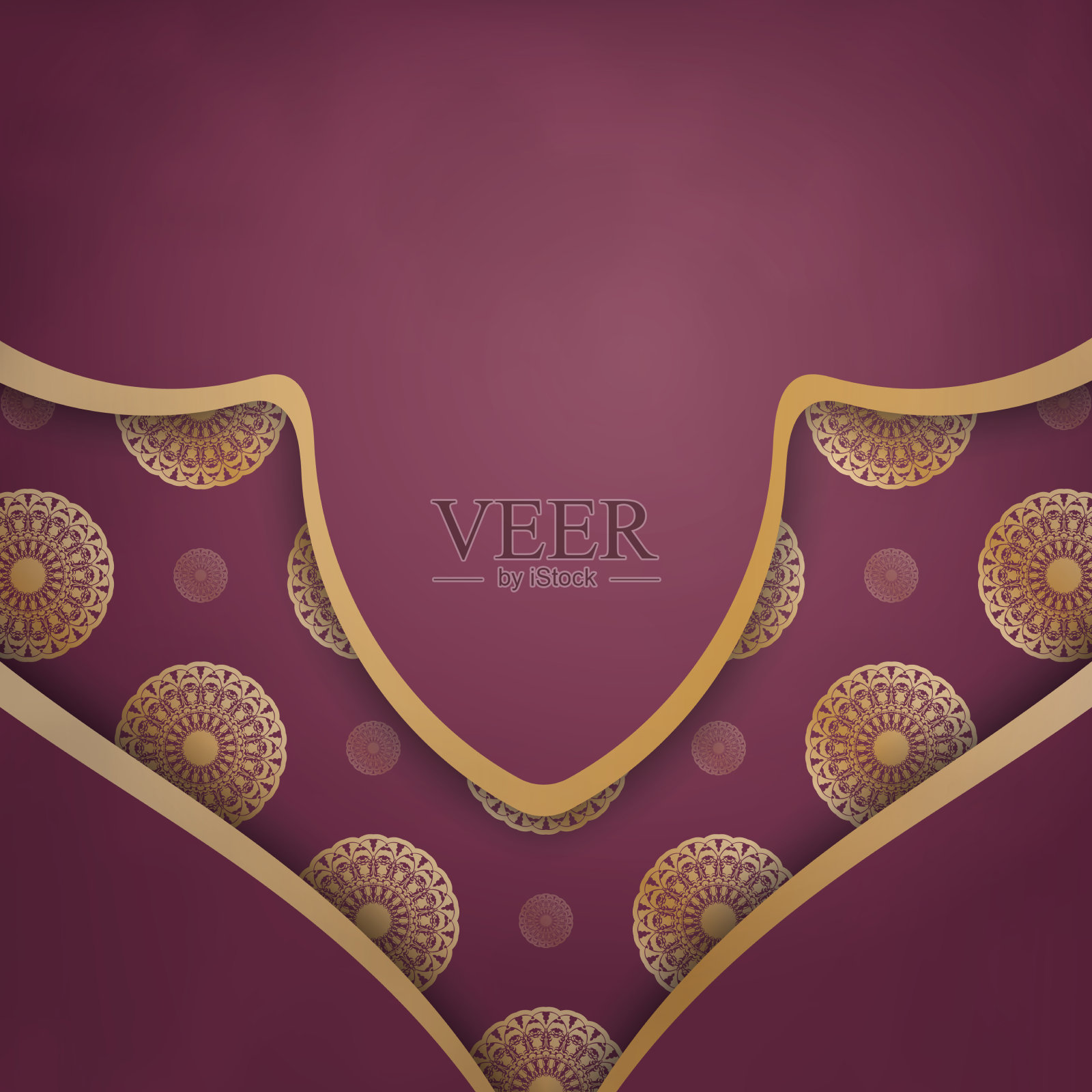 模板祝贺小册子酒红色插画图片素材