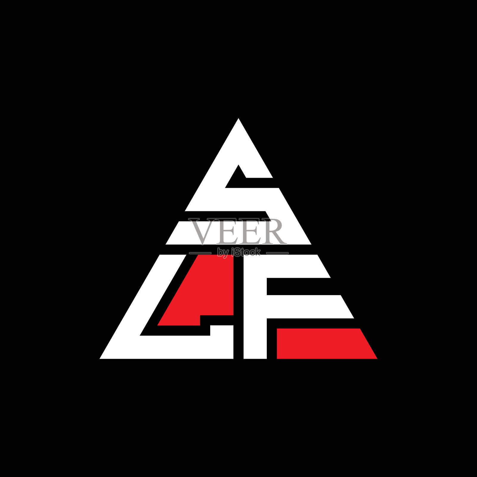 SLF三角形字母标志设计用三角形插画图片素材