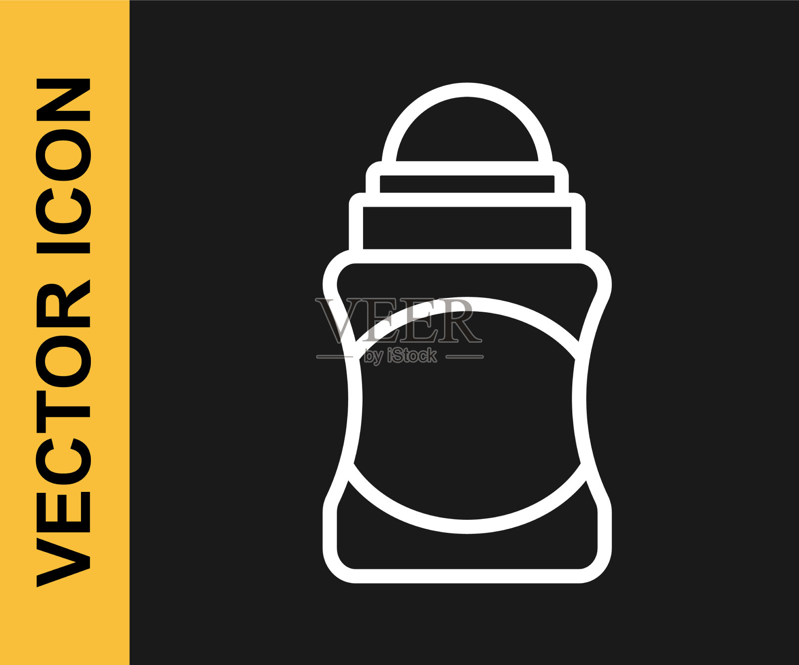 白线止汗除臭剂卷图标图标素材